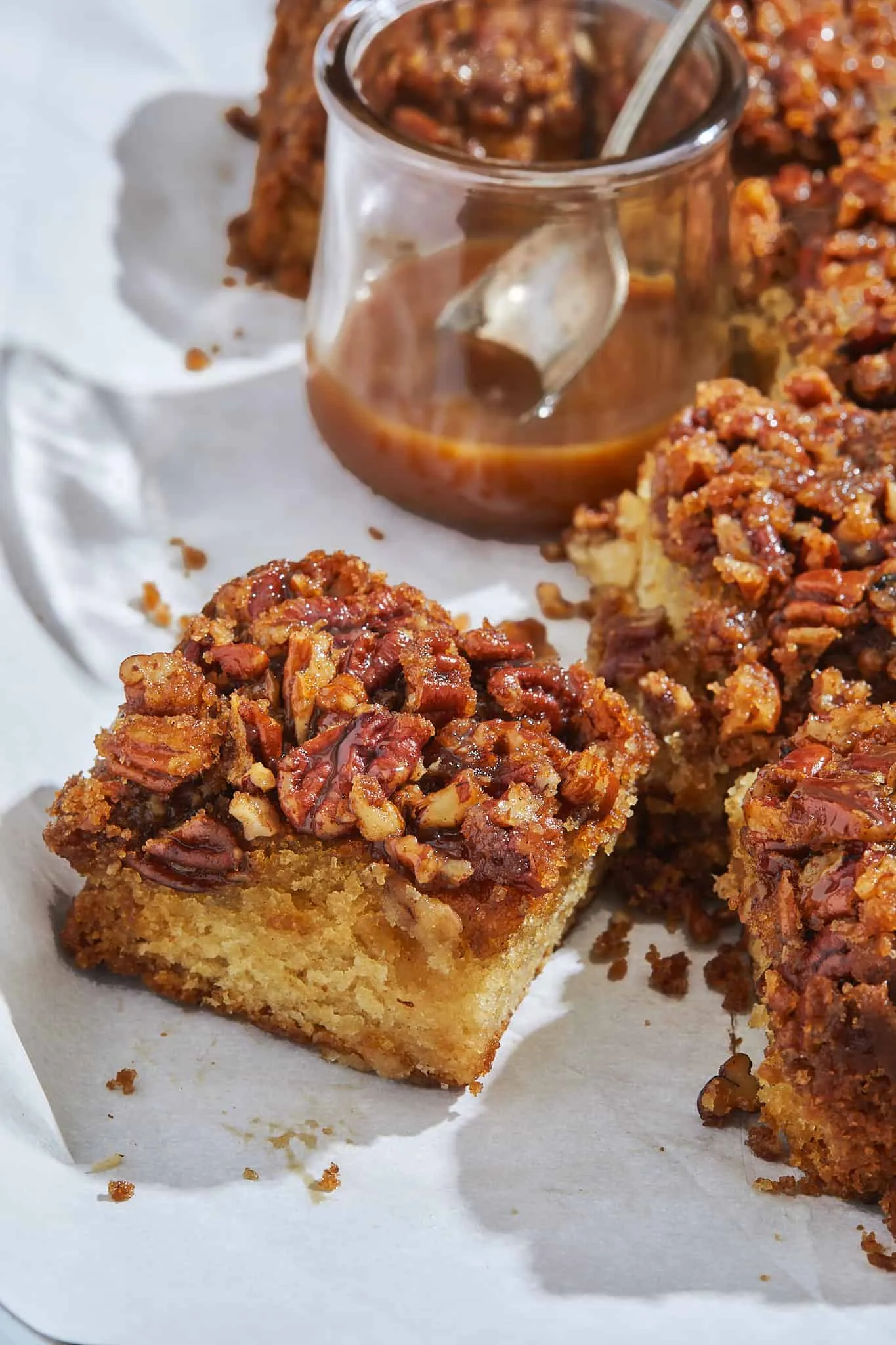 Upside Down Pecan Cake