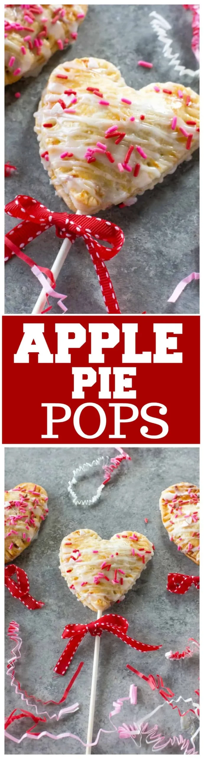 Valentine's Day Apple Pie Pops