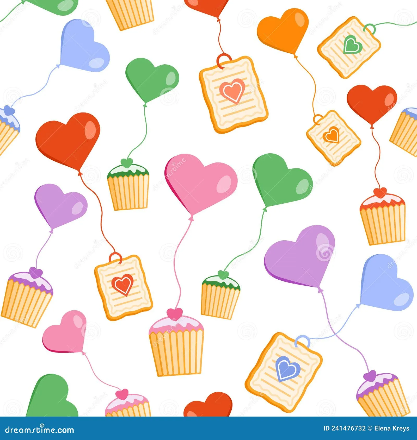 Valentine's Day Heart Balloon Cookies