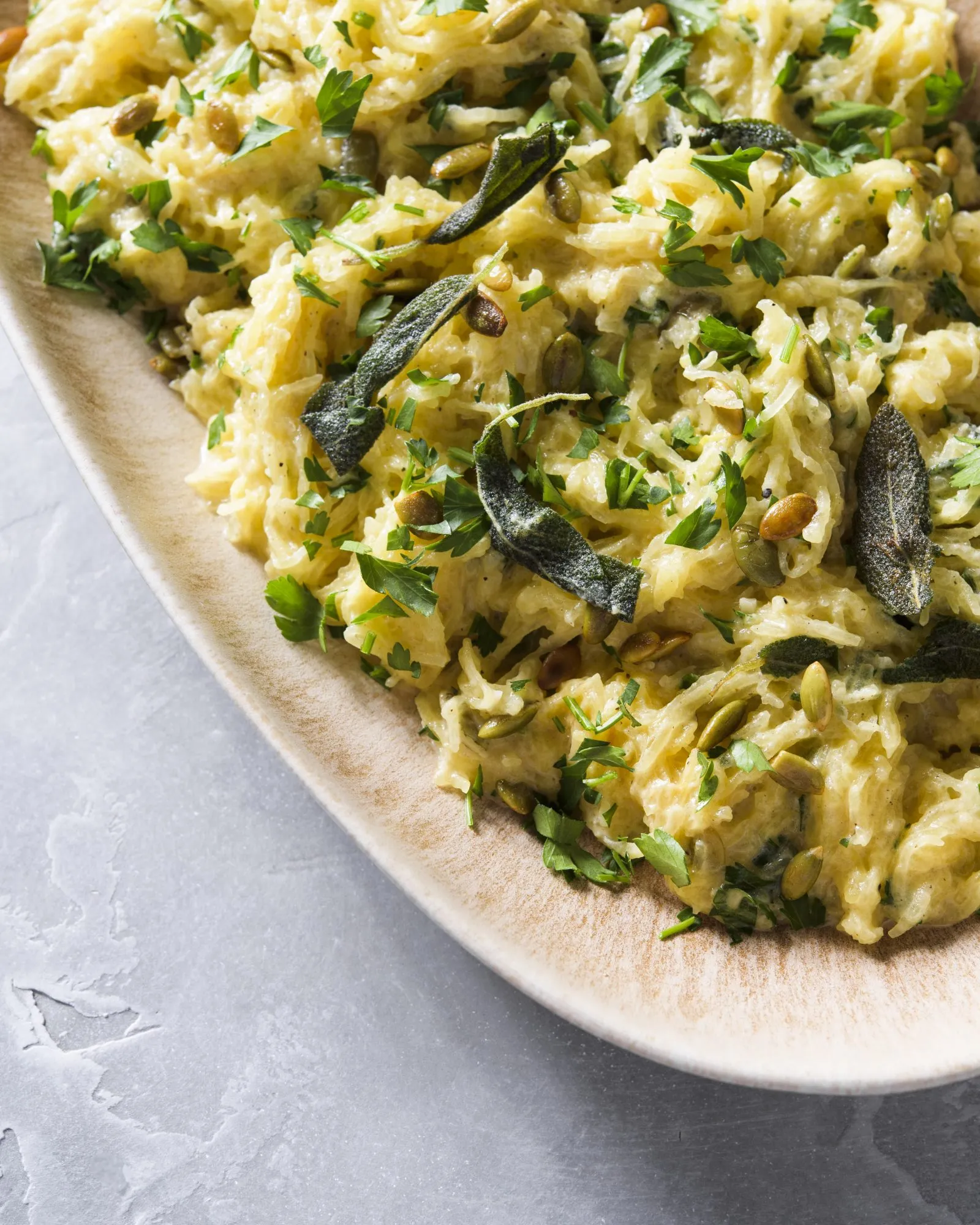 Vanessa Williams Spaghetti Squash Herbs