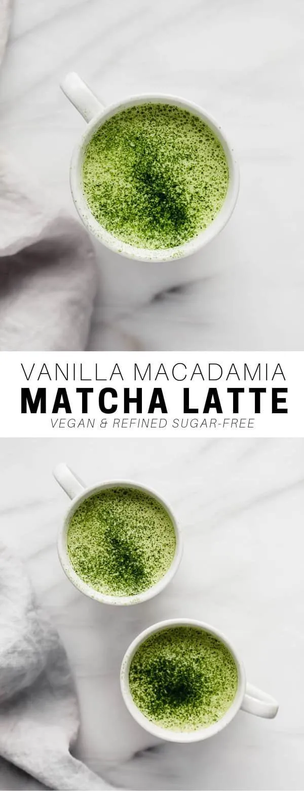 Vanilla Macadamia Matcha Latte