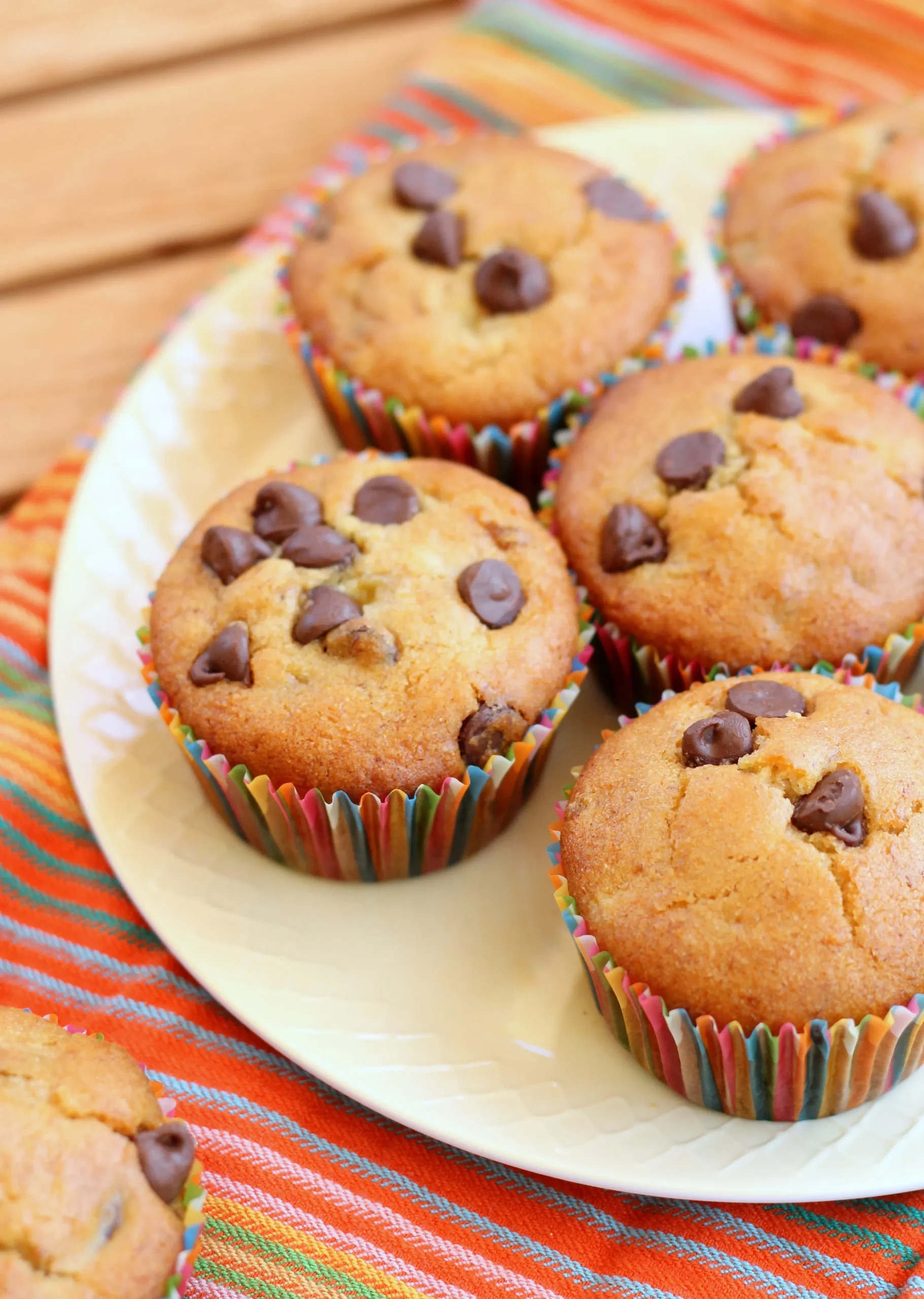 Vegan Banana Chocolate Chip Mini Muffins