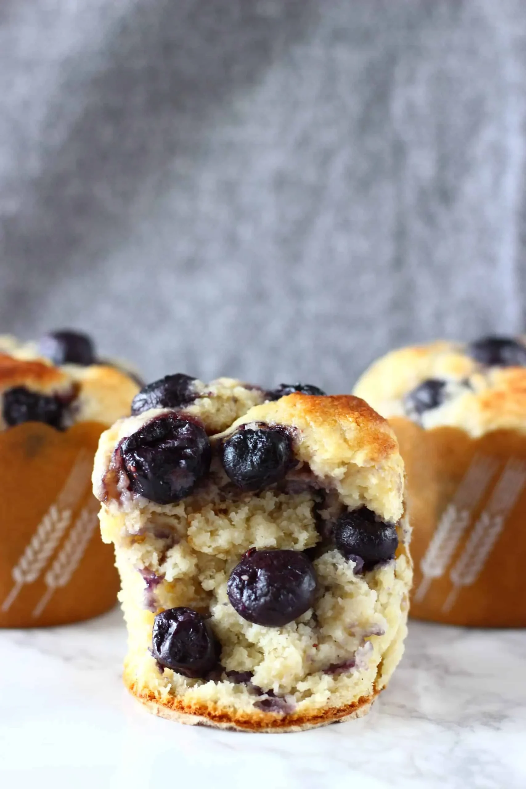Vegan Blueberry Banana Streusel Muffins