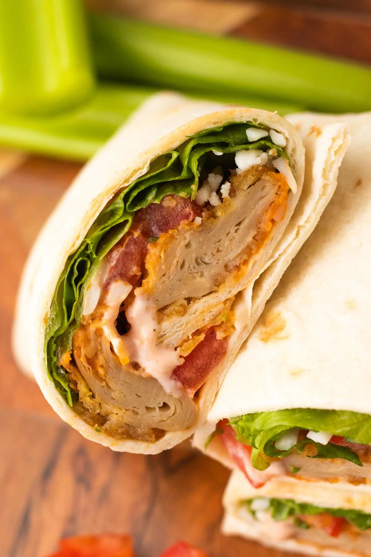 Vegan Buffalo Chicken Wraps