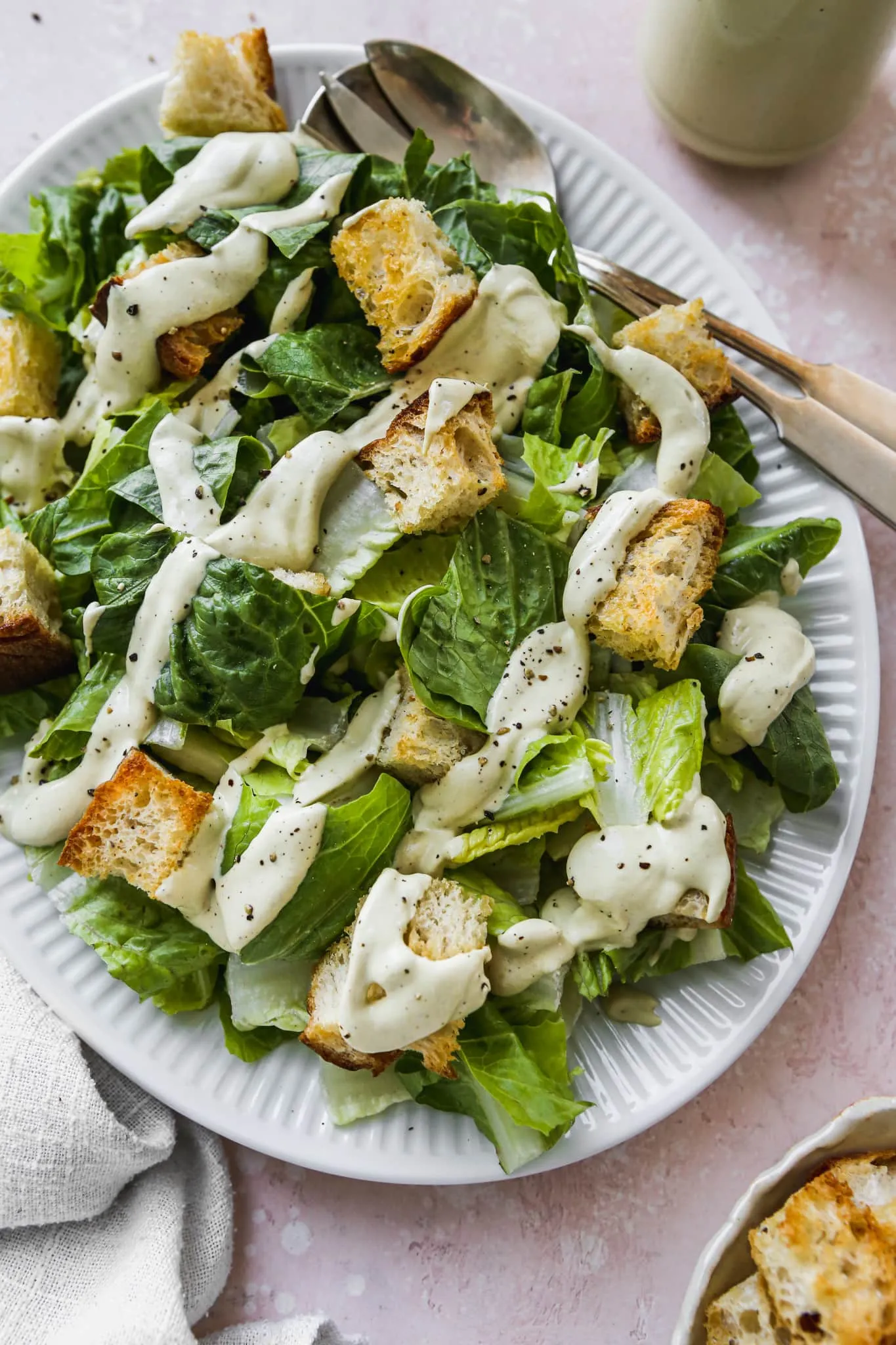 Vegan Cashew Caesar Salad Dressing