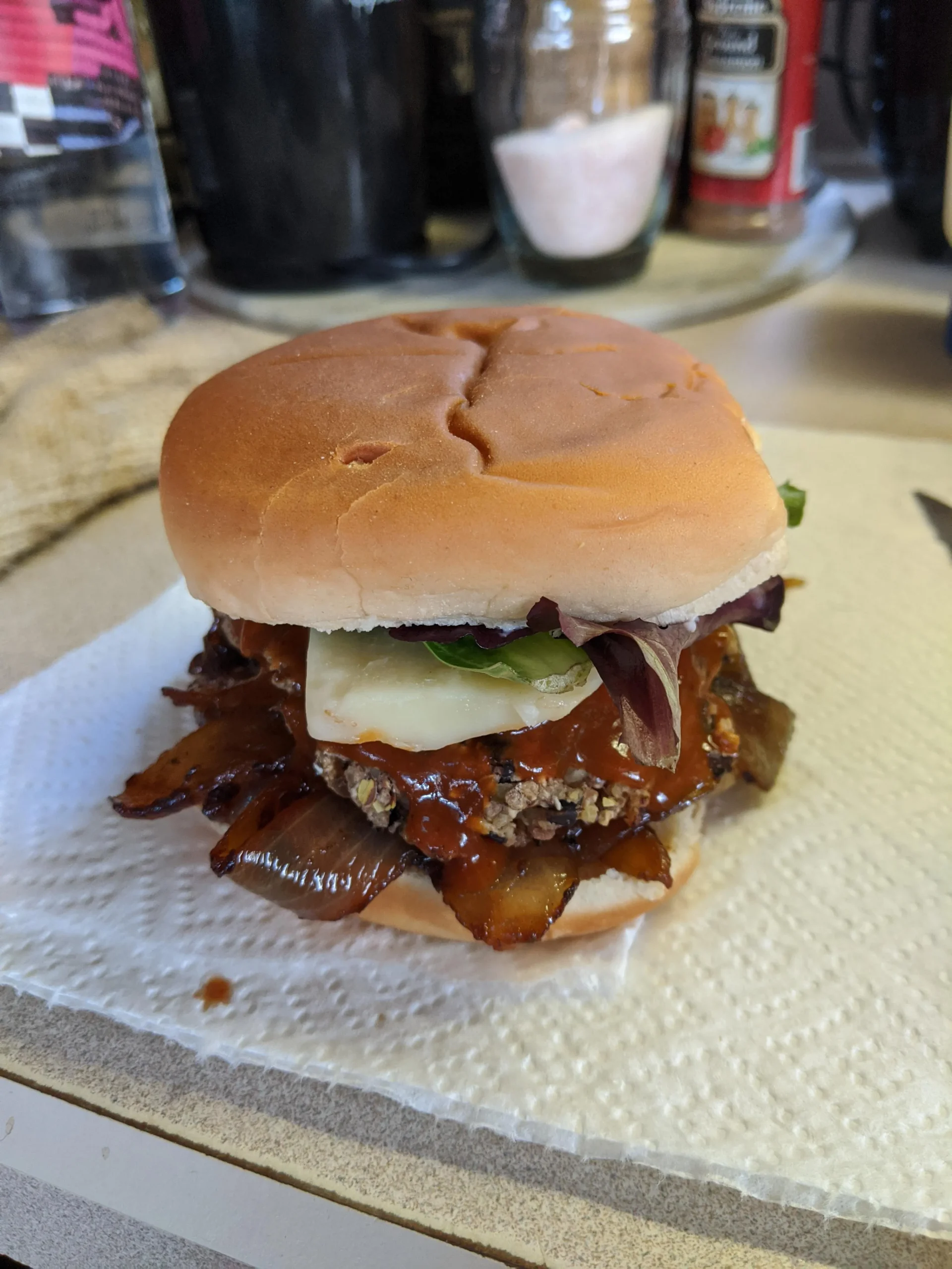 Vegan Cheesy Jalapeno Burgers