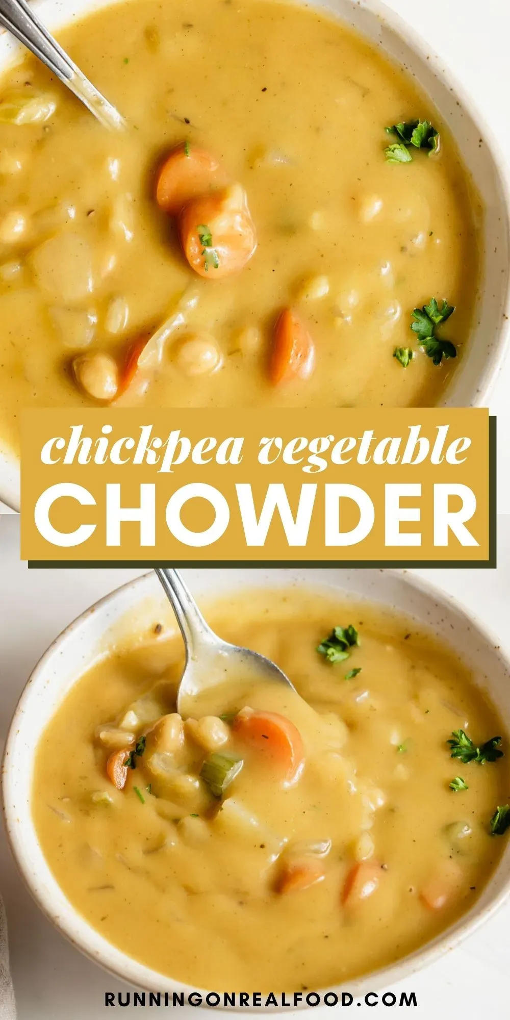 Vegan Chicken Chowder with Rutabaga and Turnip