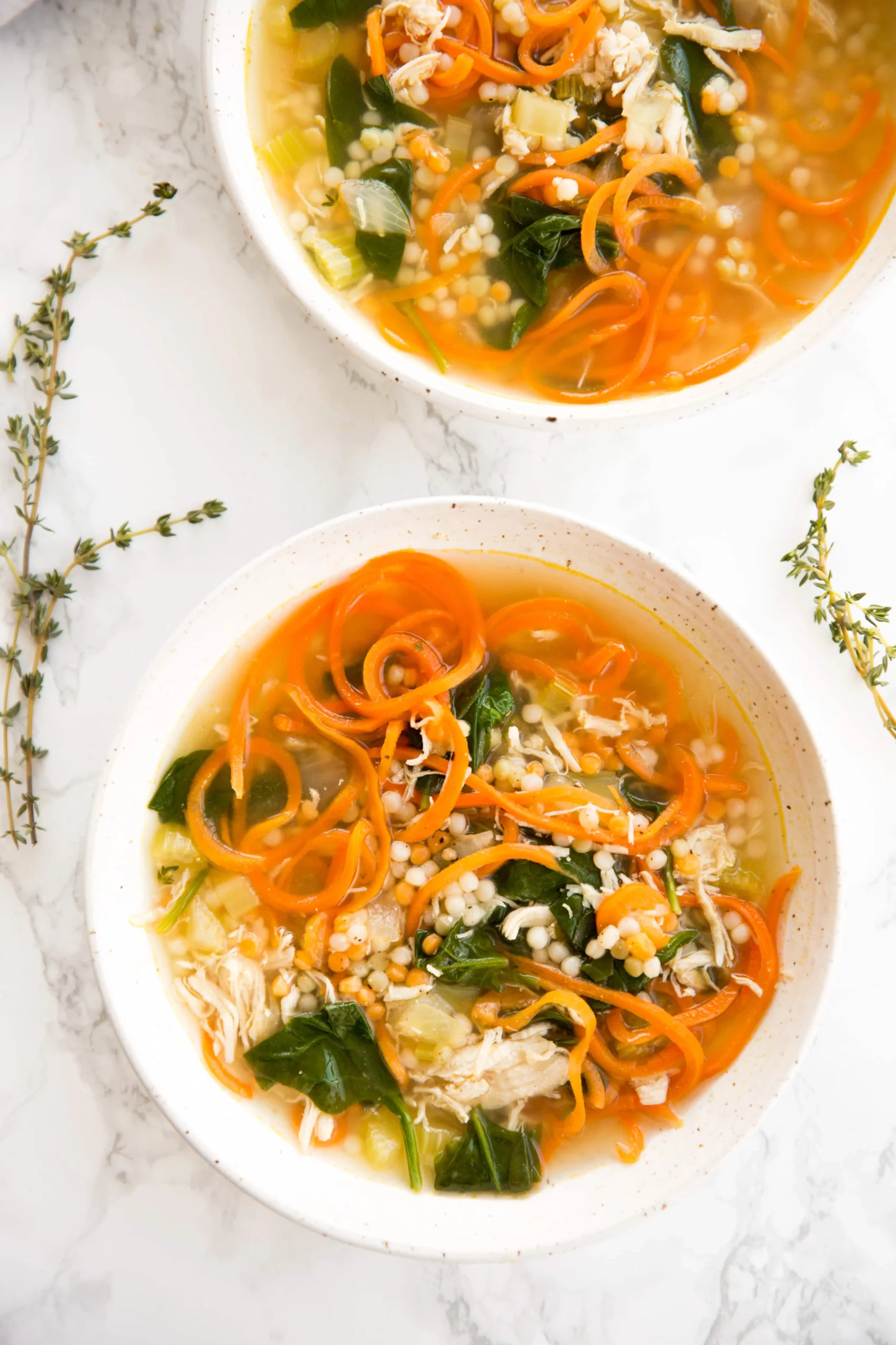 Vegan Chicken Couscous Soup