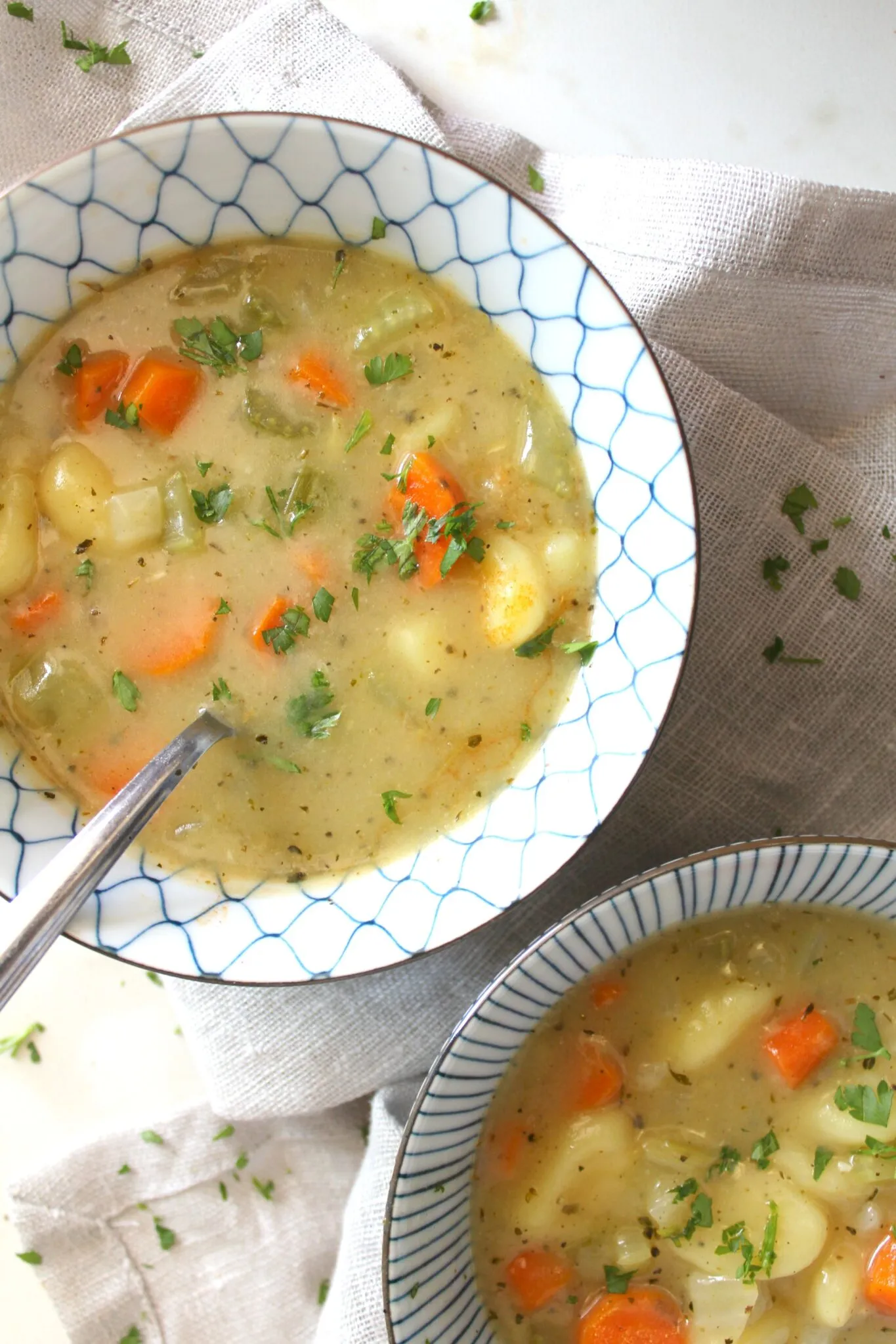 Vegan Chicken Gnocchi Soup