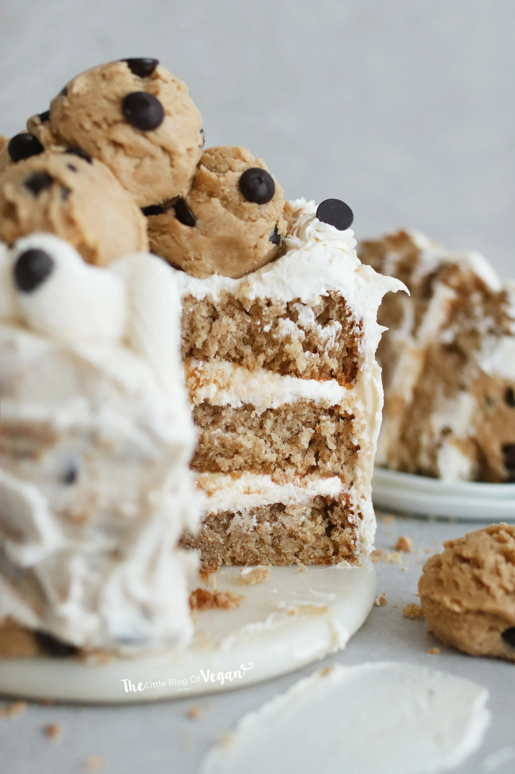 Vegan Cookie Dough Cake