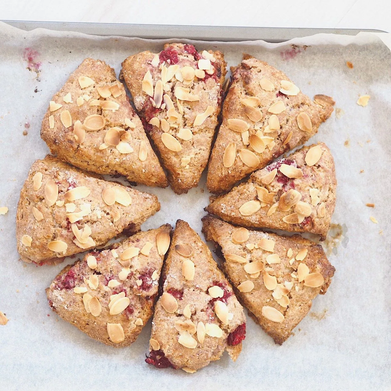 Vegan Gluten Free Almond and Goji Berry Scones with Raw Strawberry Goji Jam