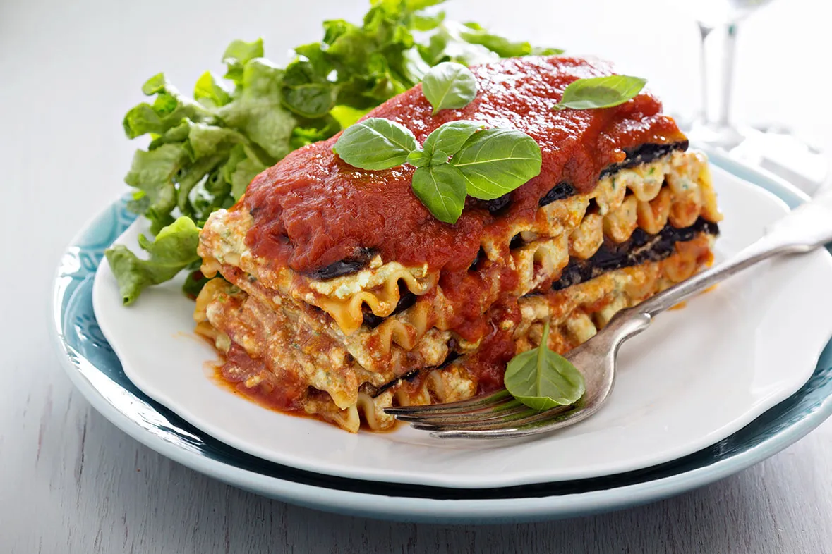 Vegan Lasagna with Basil Cashew Cheeze
