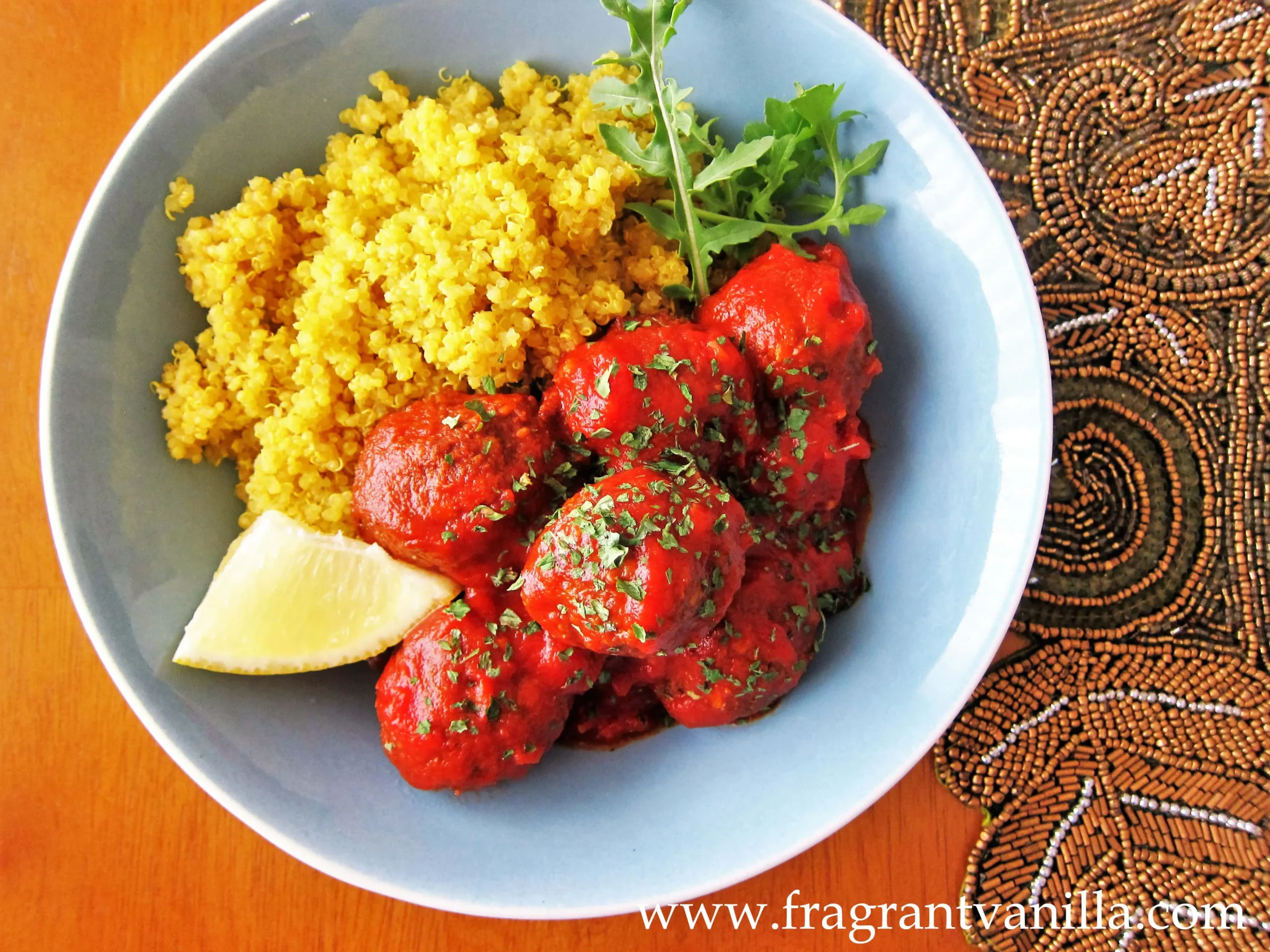 Vegan Meatballs Moroccan Inspired