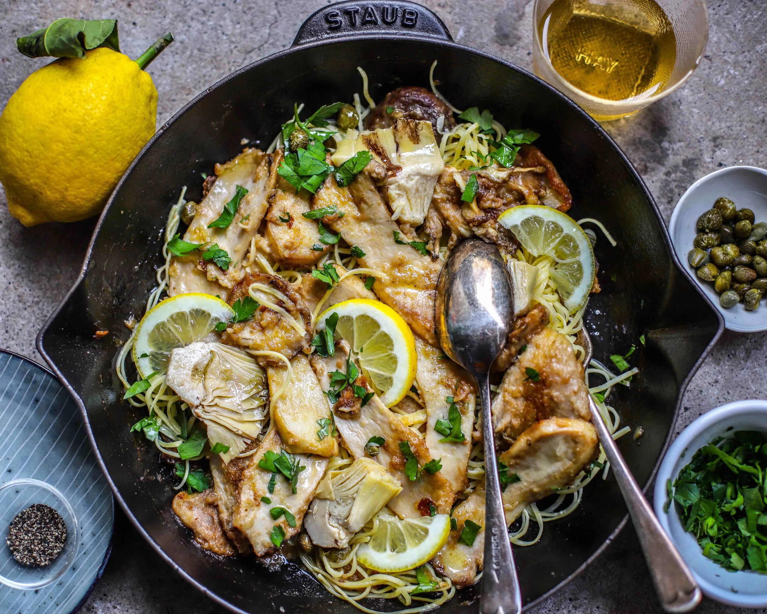 Vegan Mushroom Piccata Sauce