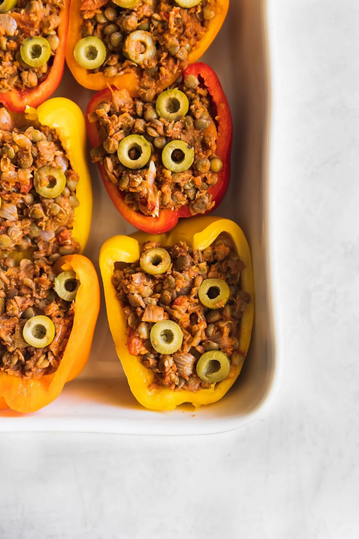 Vegan Picadillo Stuffed Peppers