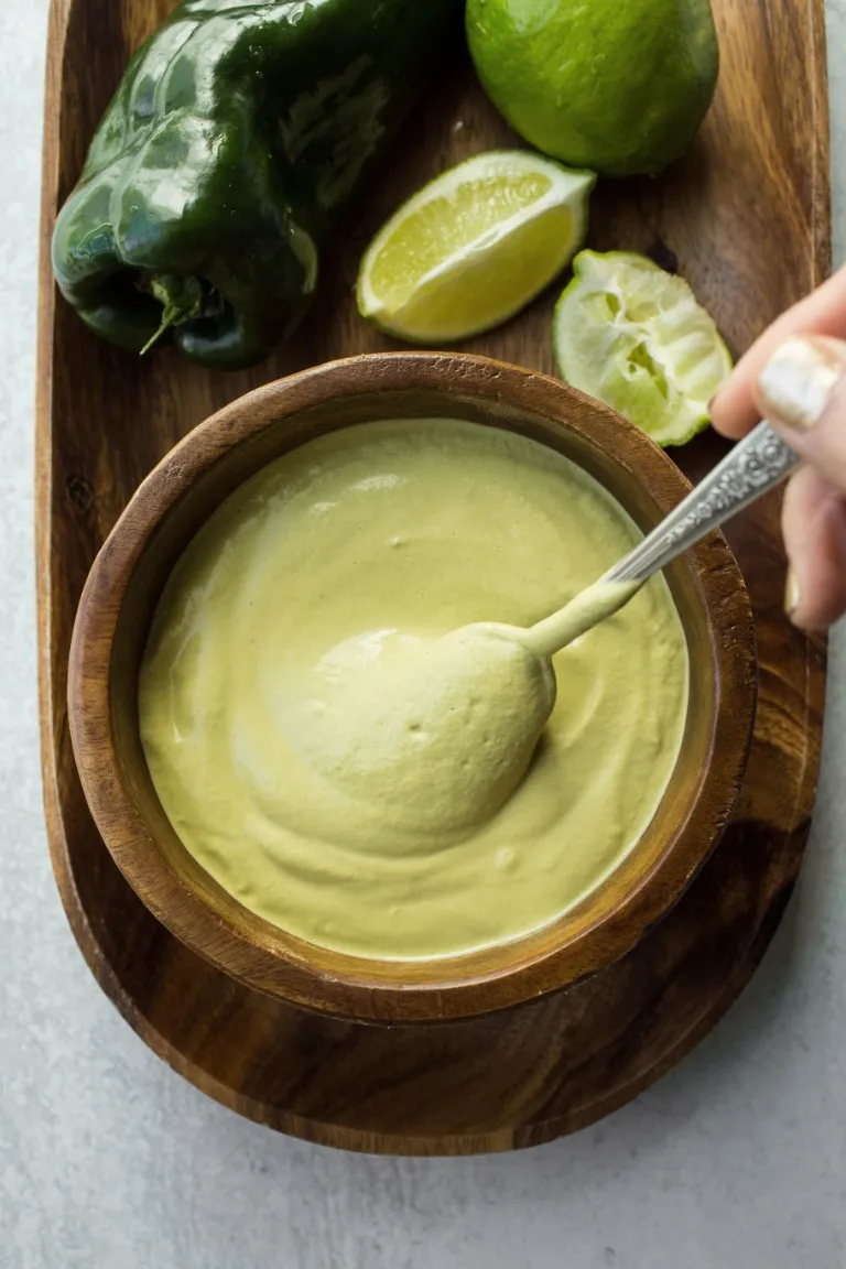 Vegan Poblano Pepper Cream Sauce