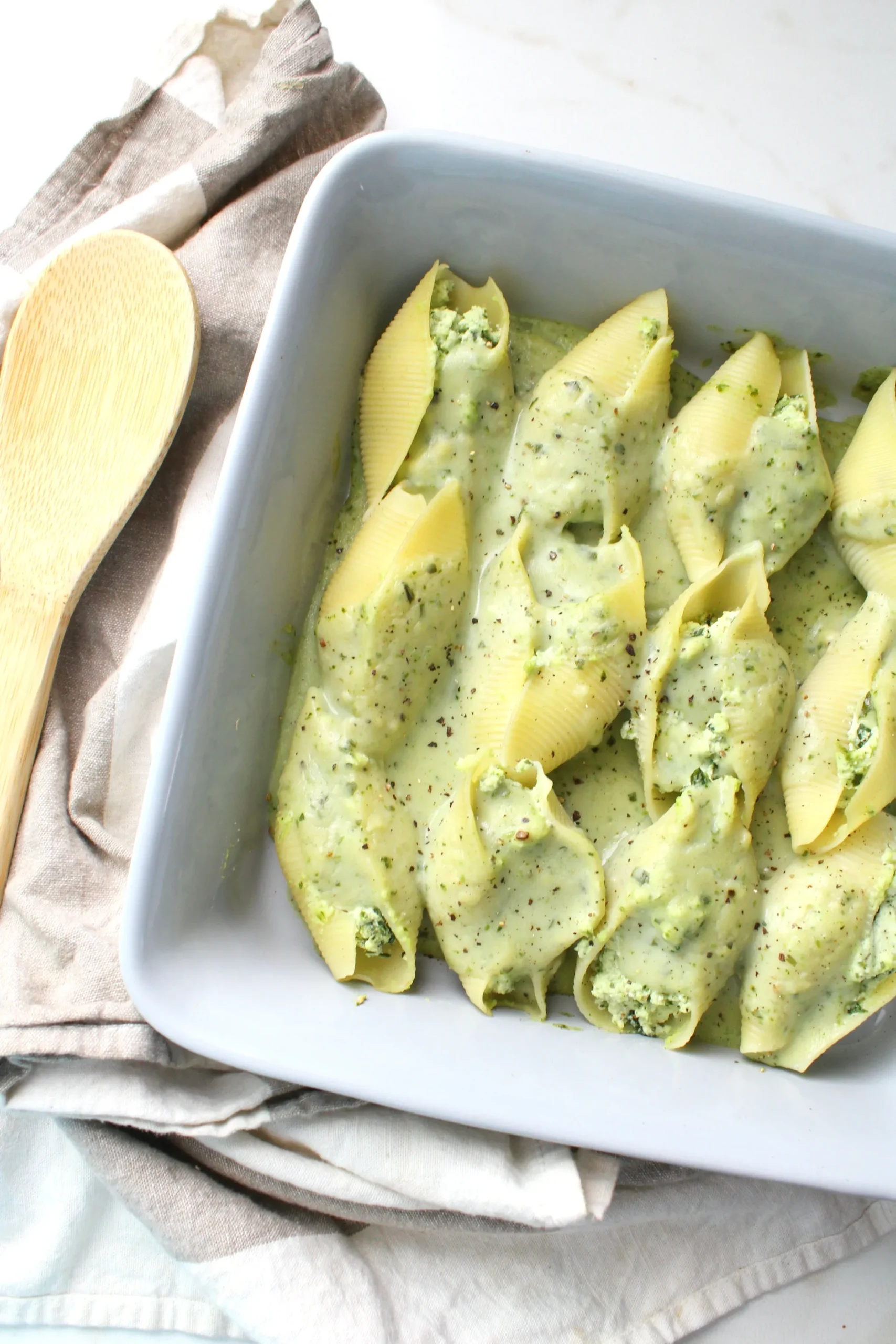 Vegan Ricotta Stuffed Shells