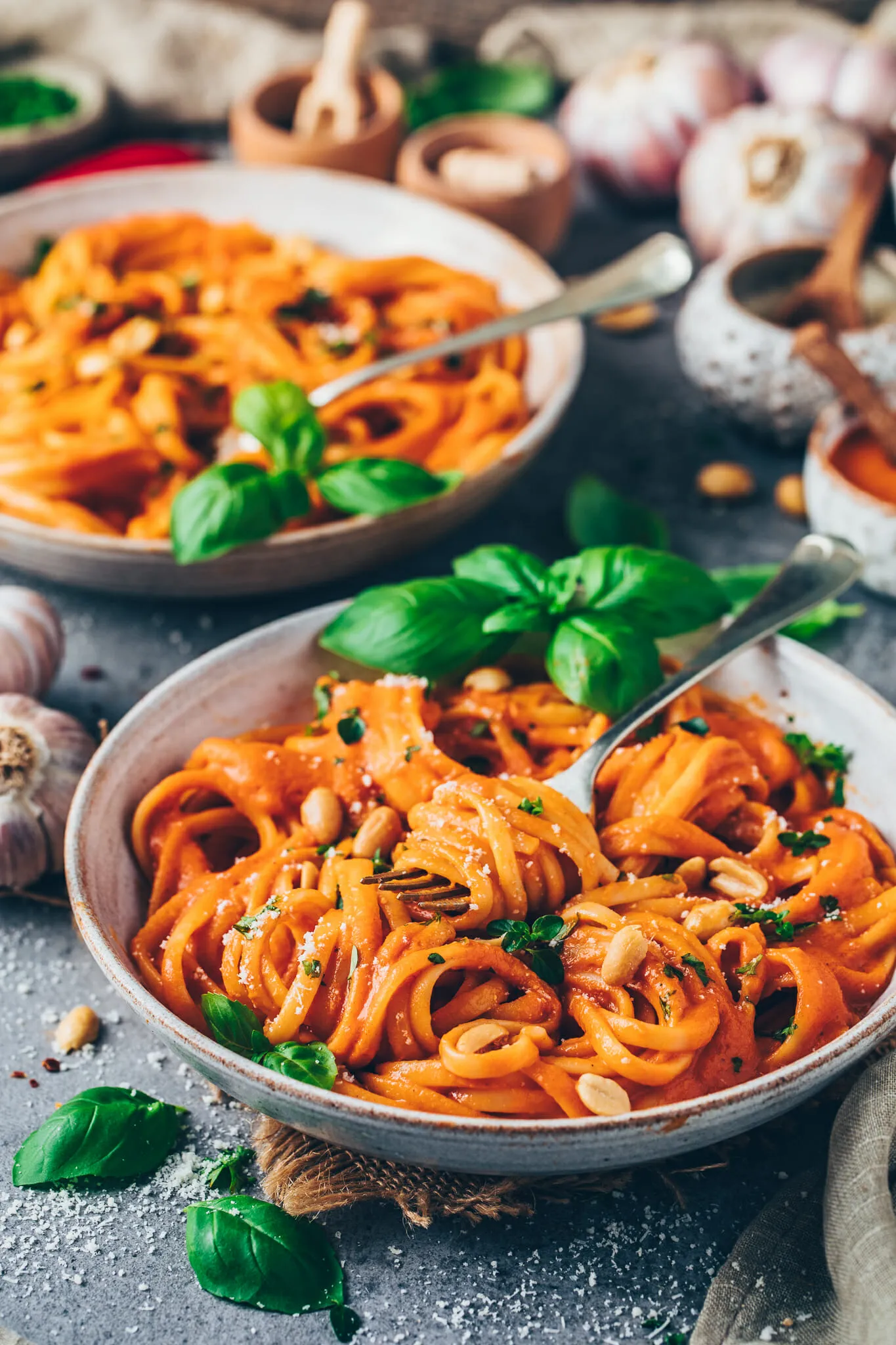 Vegan Roasted Red Pepper Pasta Sauce