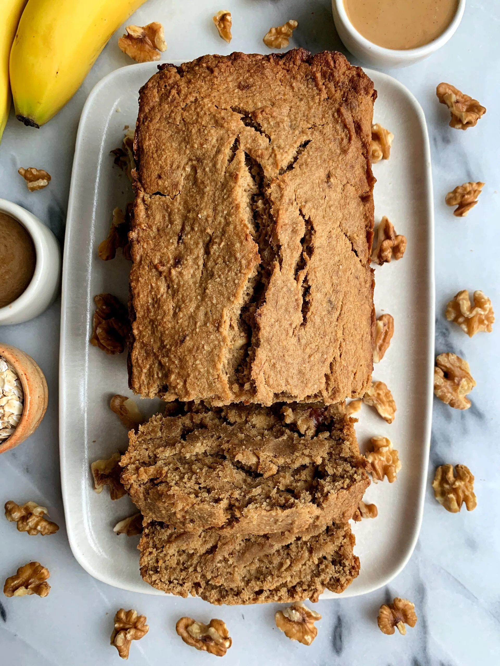Vegan Salted Caramel Banana Bread Gluten Free