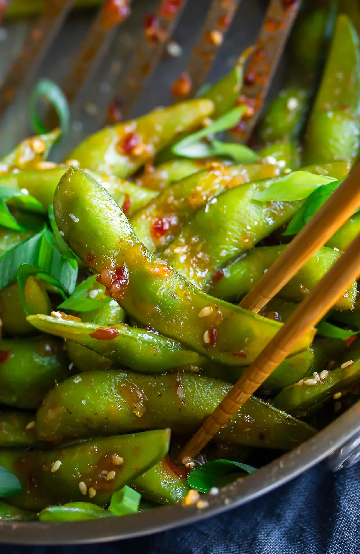 Vegan Sweet Chili Edamame
