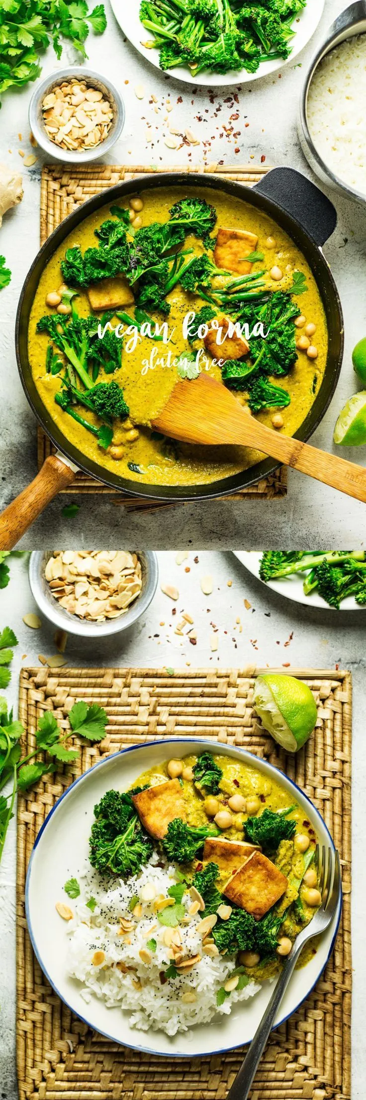 Vegan Tofu Korma Greens