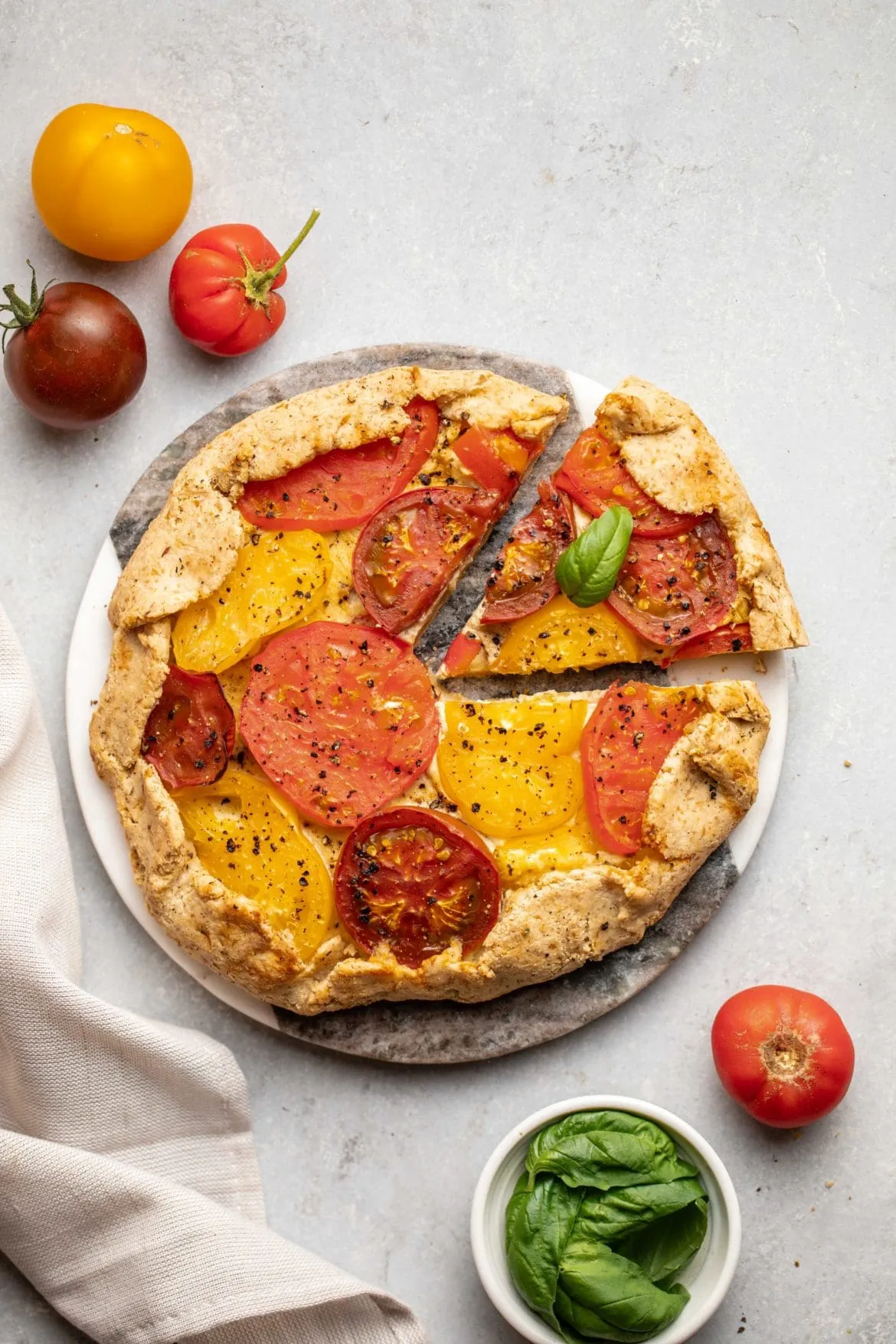 Vegan Tomato Ricotta Galette