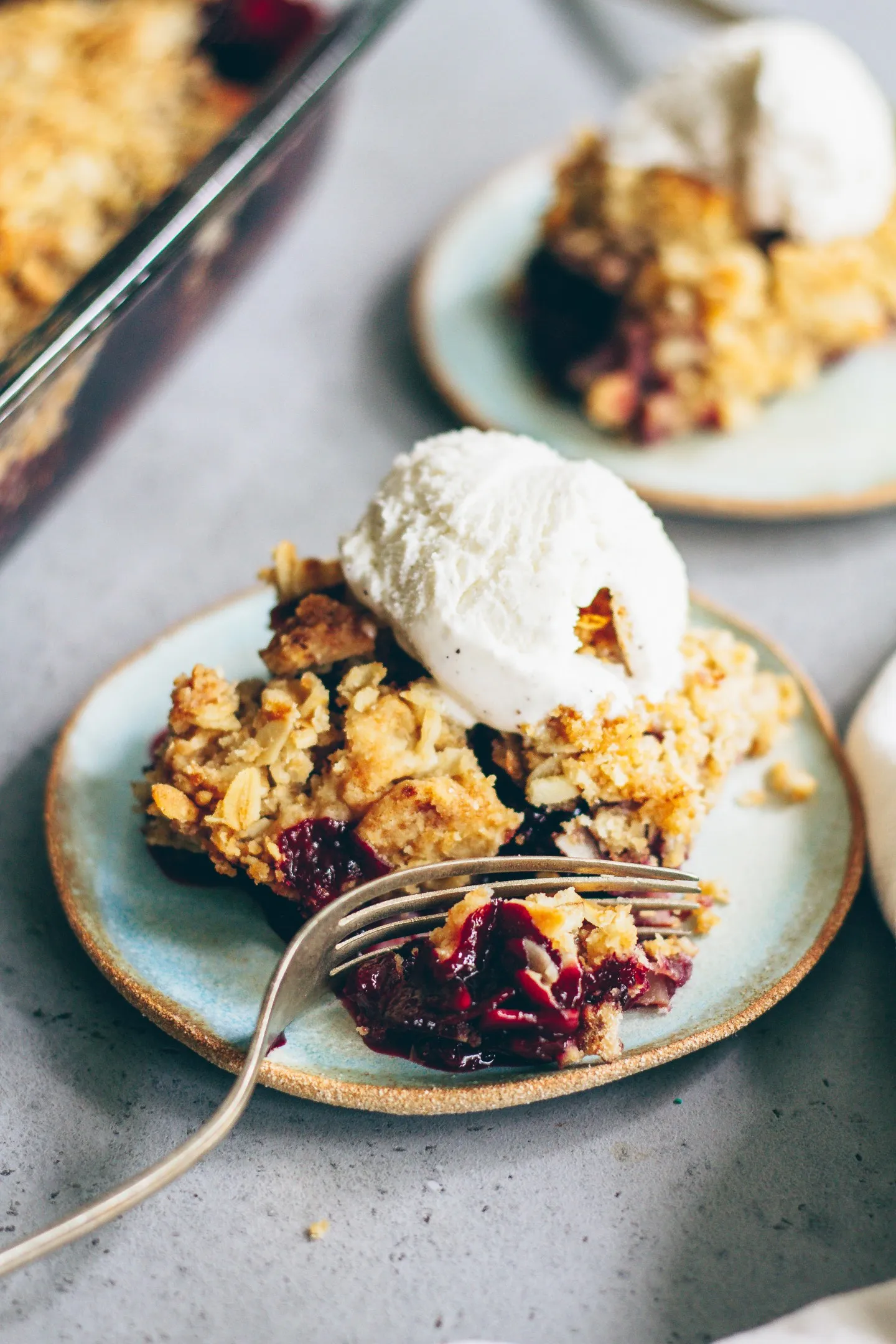 Vegan Triple Berry Crisp