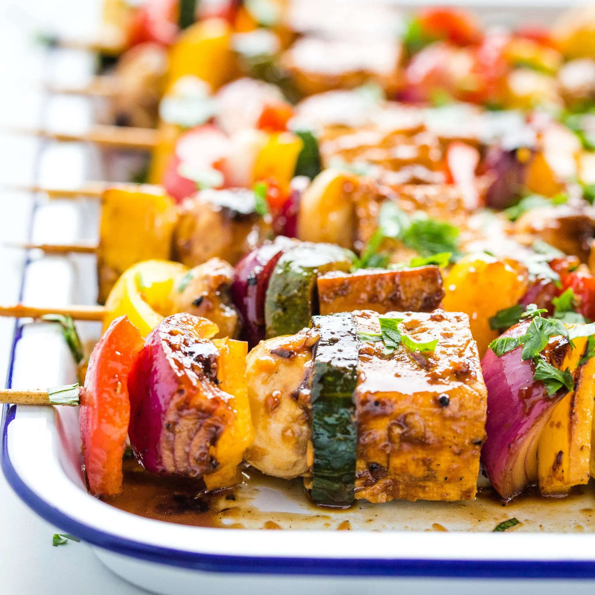 Vegetable and Tofu Skewers