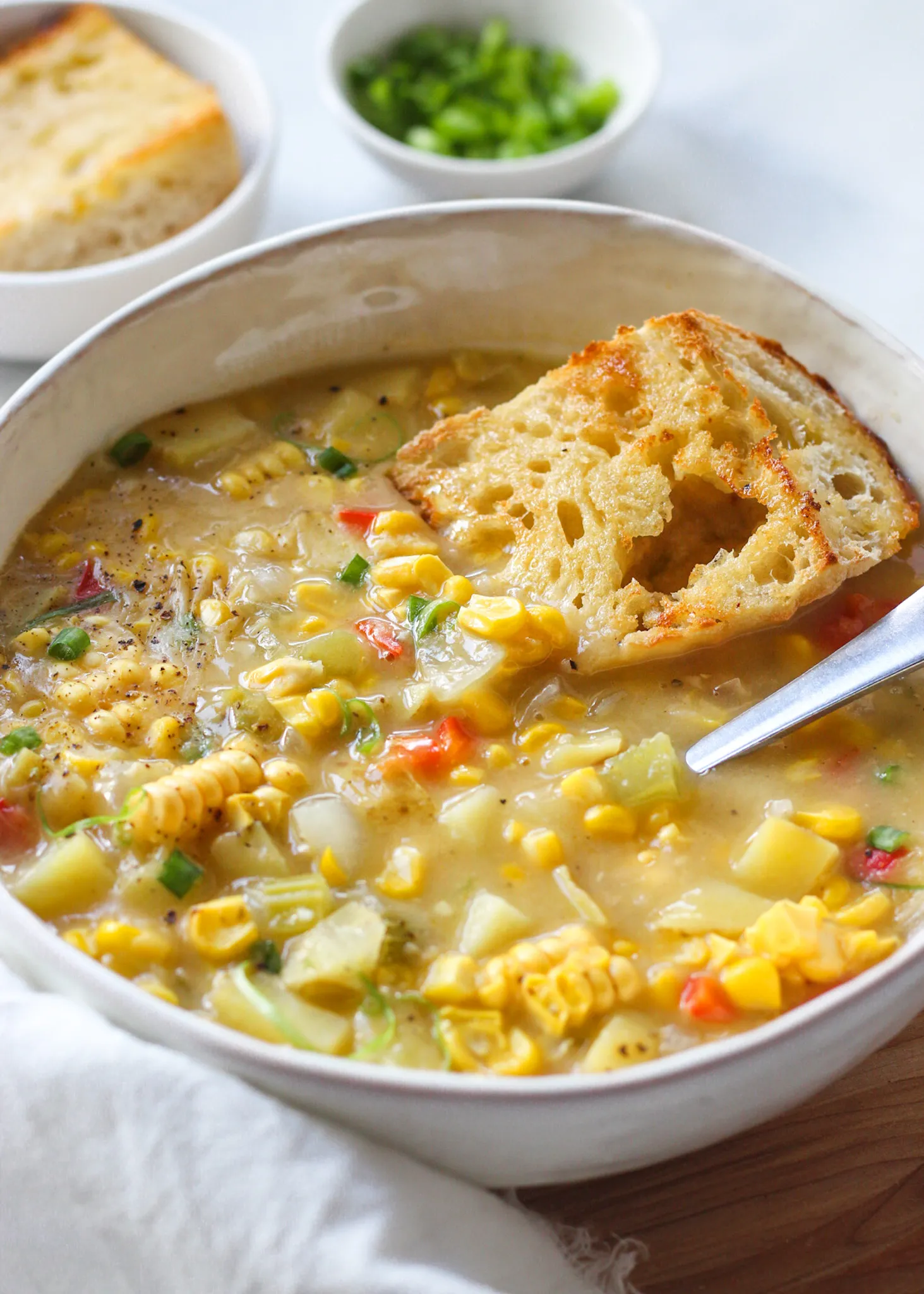 Vegetables and Corn Chowder (Vegan Friendly)