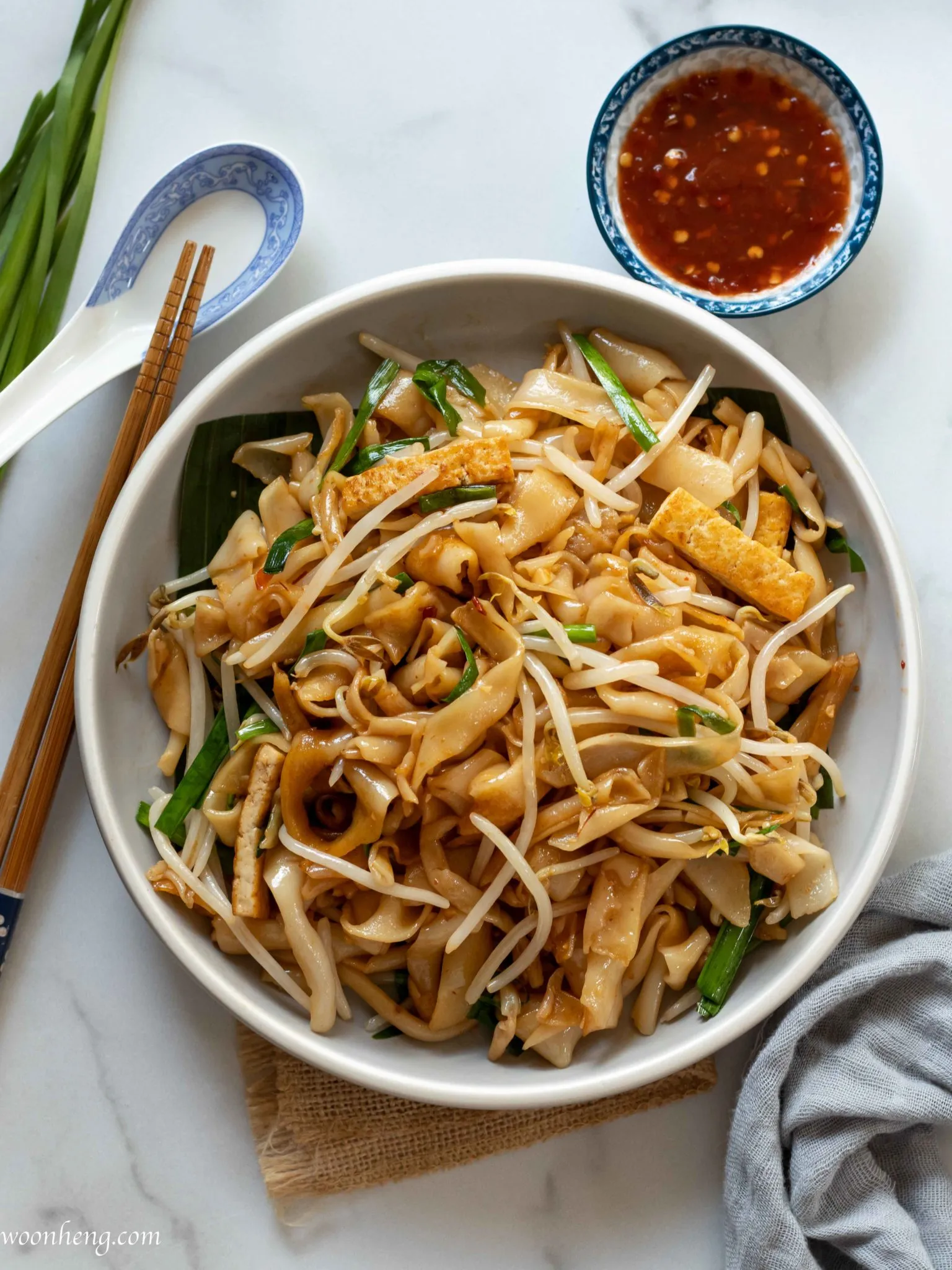 Vegetarian Kway Teow Asian Noodles
