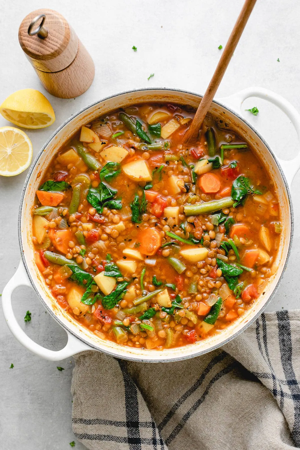 Vegetarian Lentil Soup with Herbes de Provence