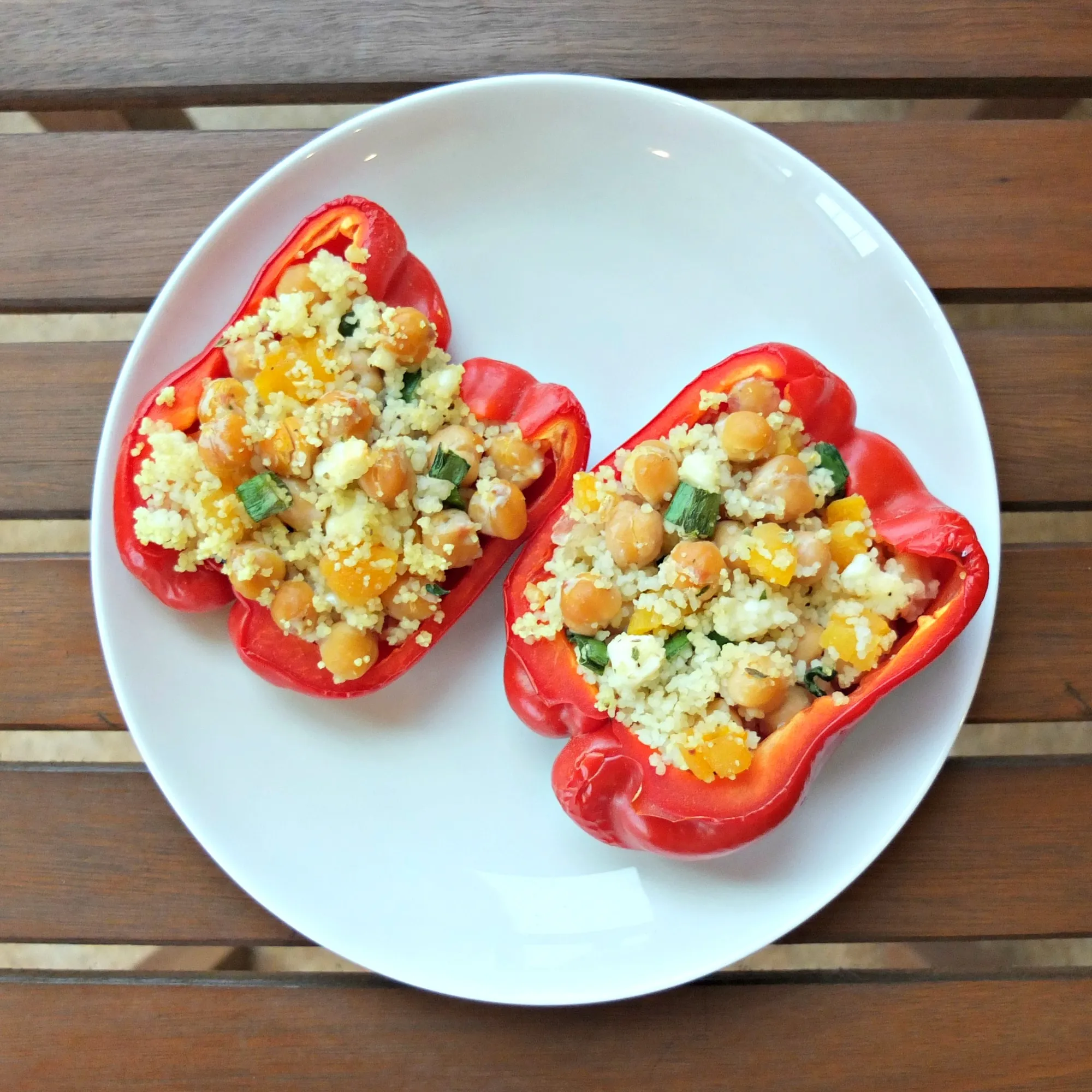 Veggie Couscous Stuffed Peppers