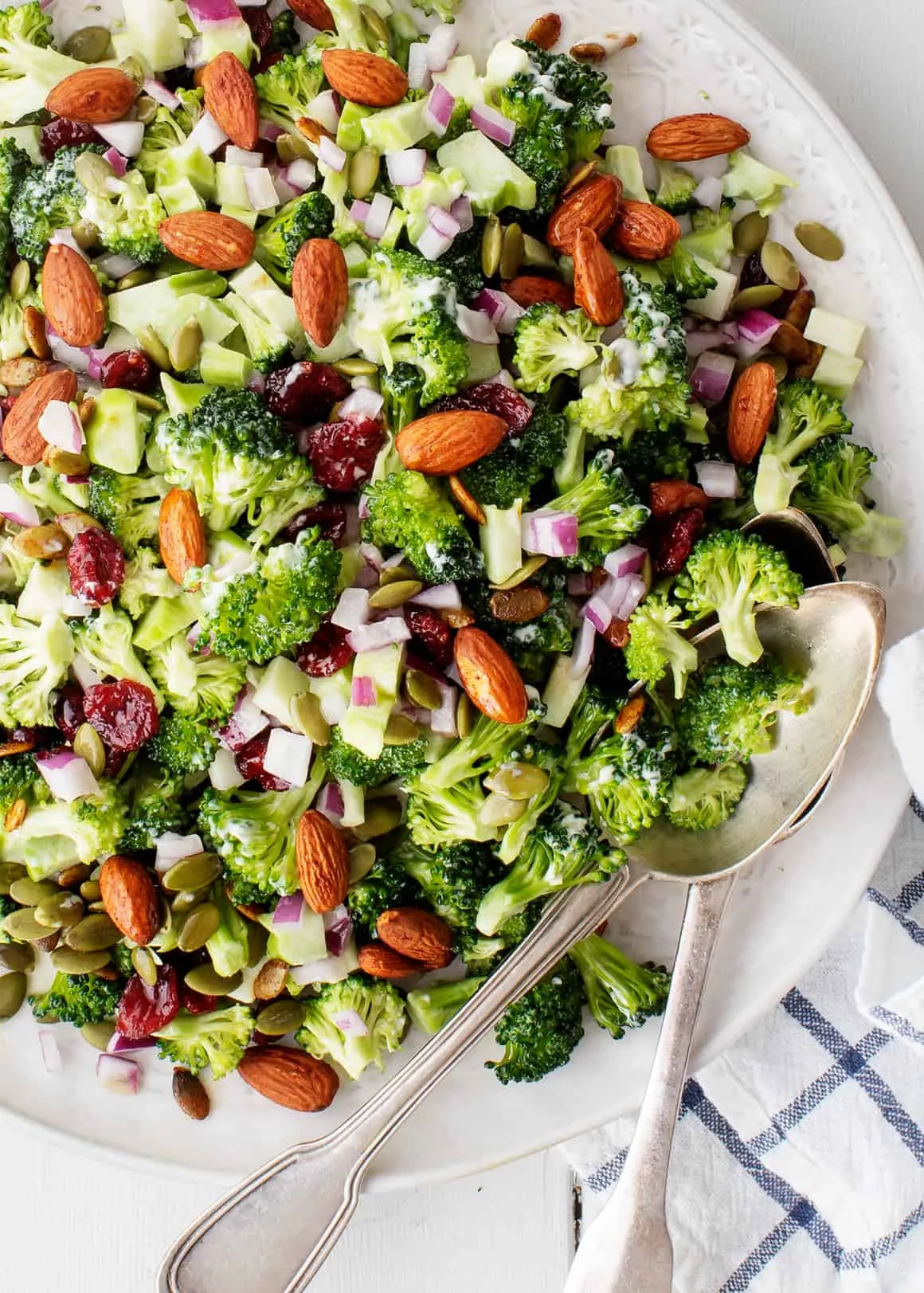 Veggie Salad with Broccoli and Mushrooms
