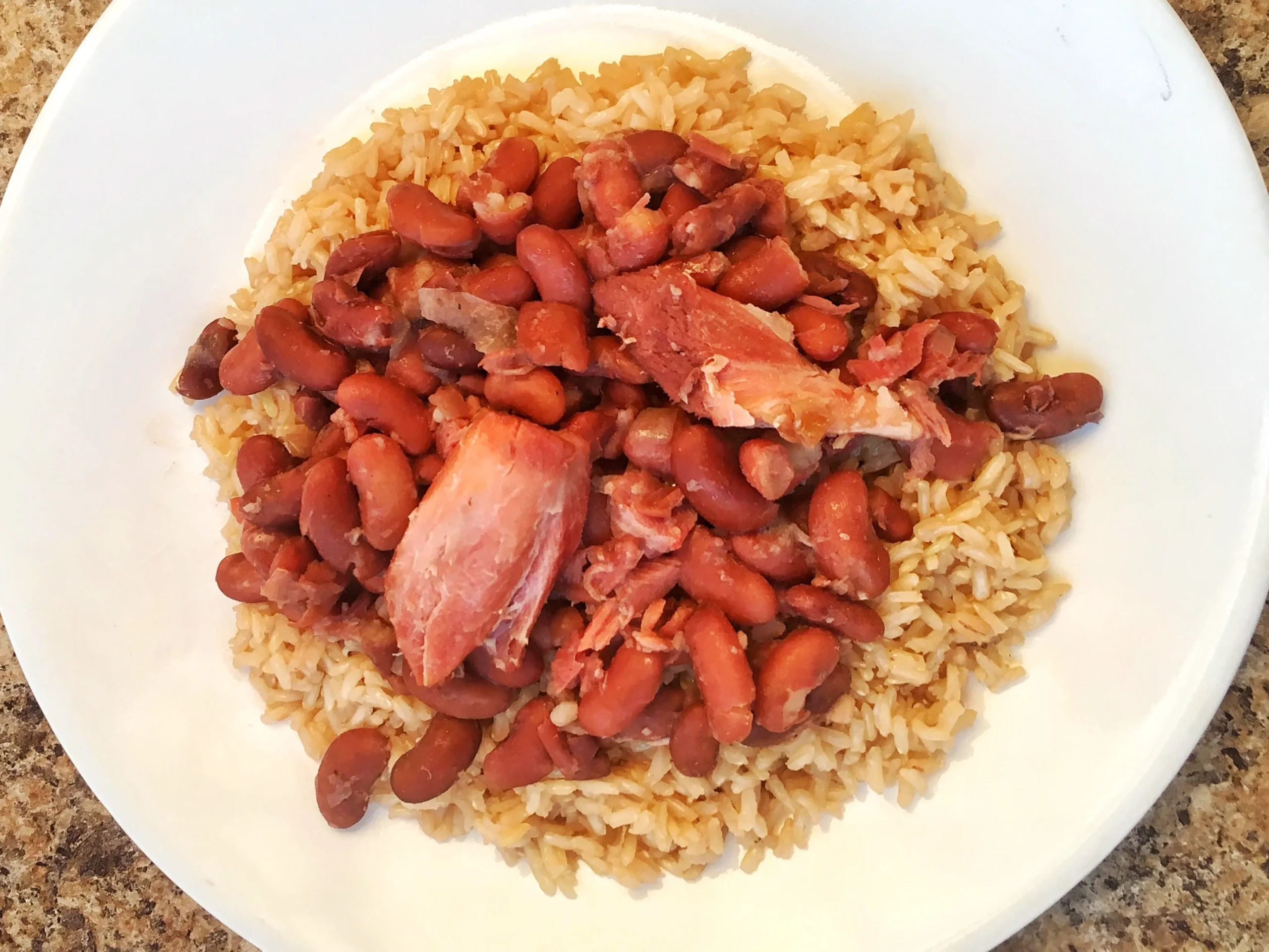 Vern's Southern Style Red Beans and Rice with Sausage and Ham Hocks