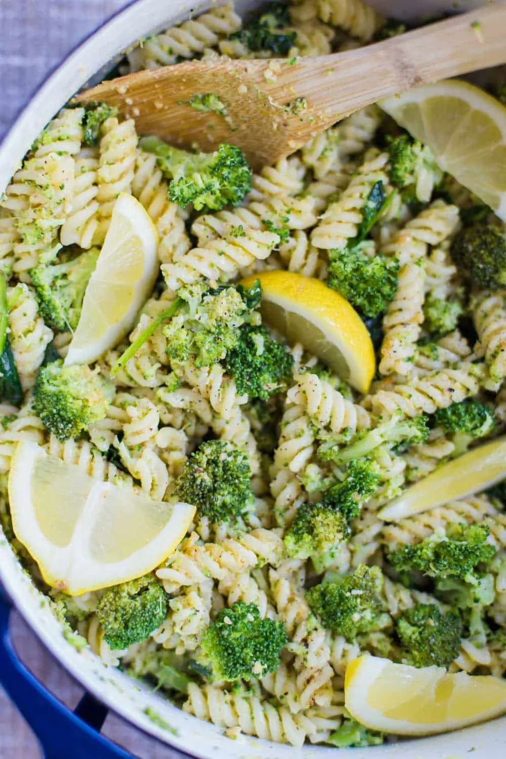 Warm Lemon Broccoli Pasta Salad