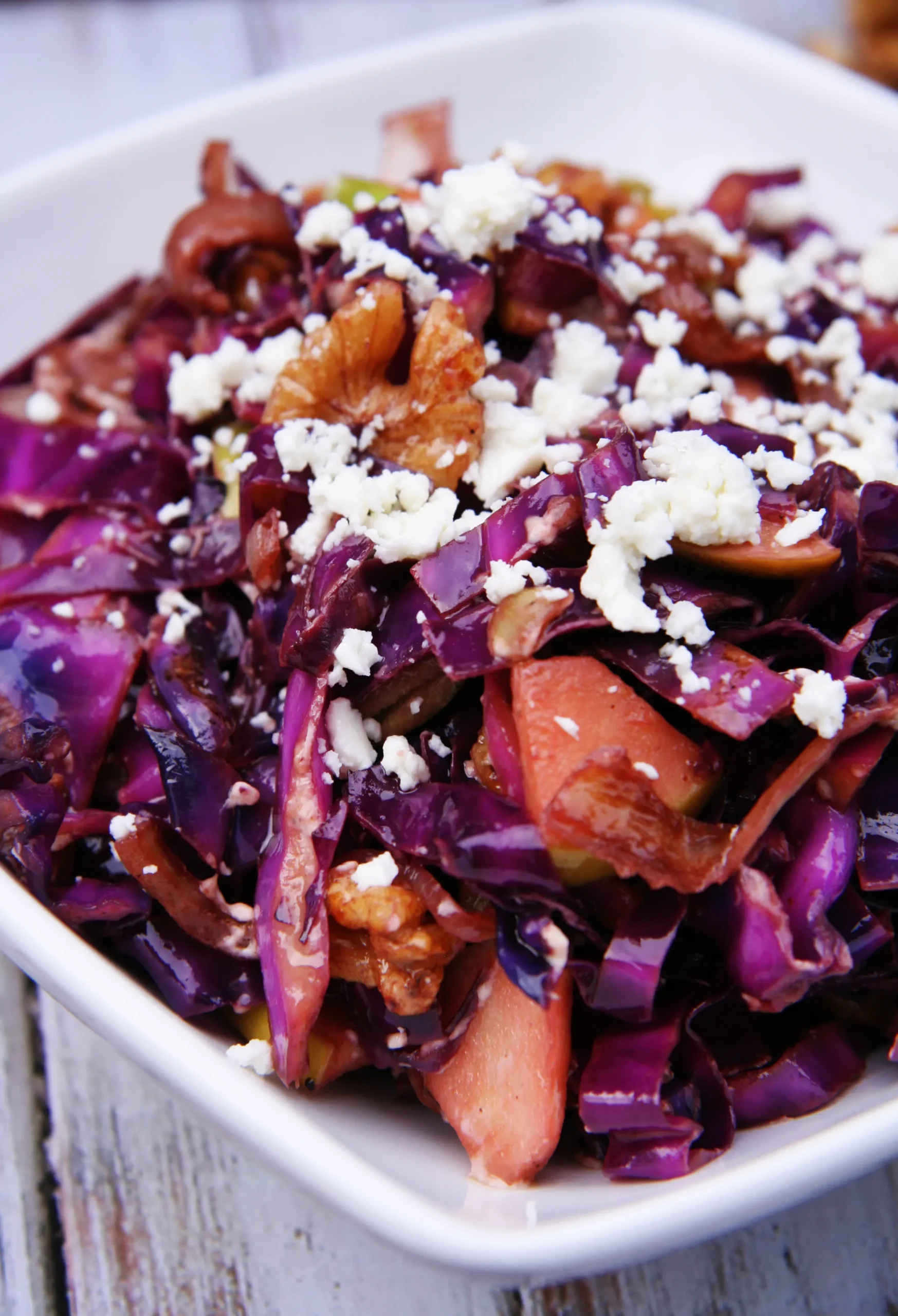 Warm Red Cabbage Salad