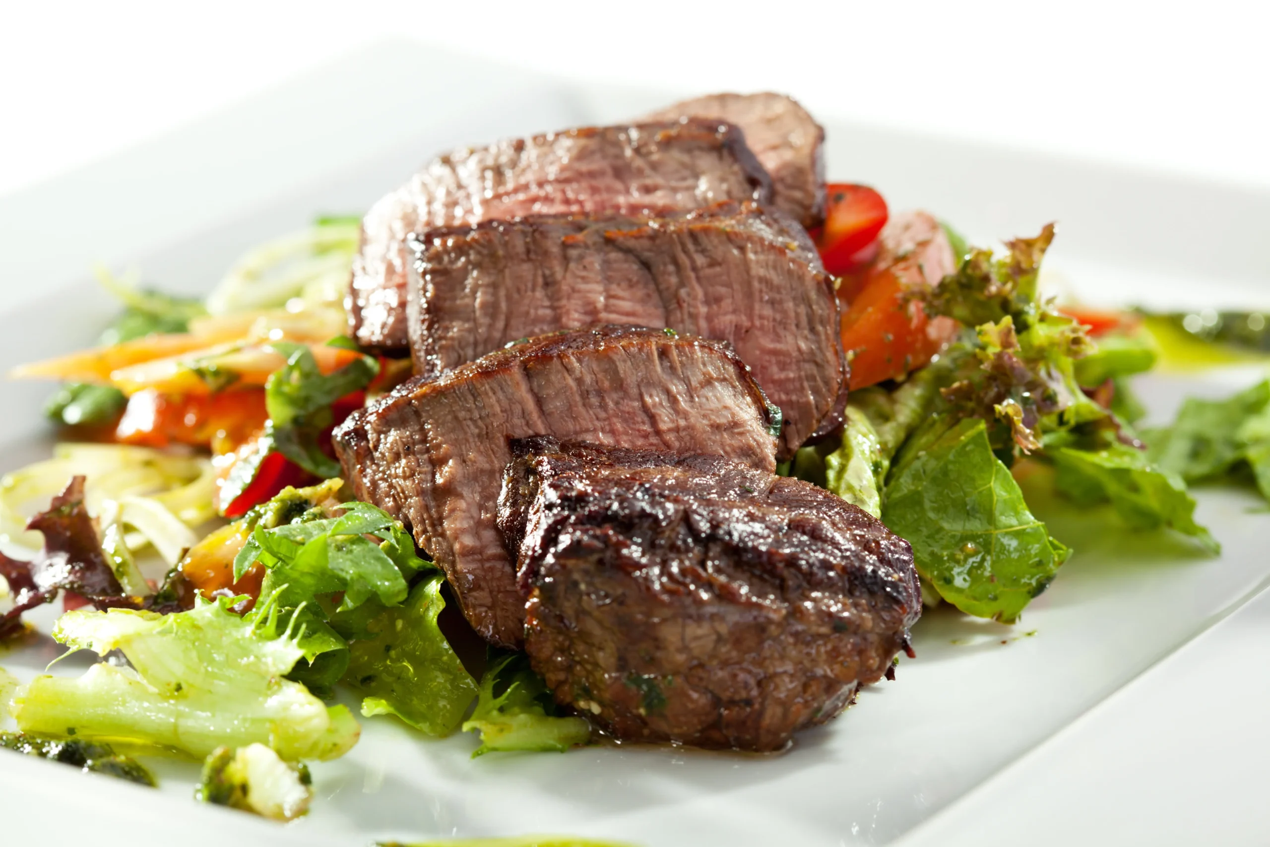 Warm Steak and Mushroom Salad