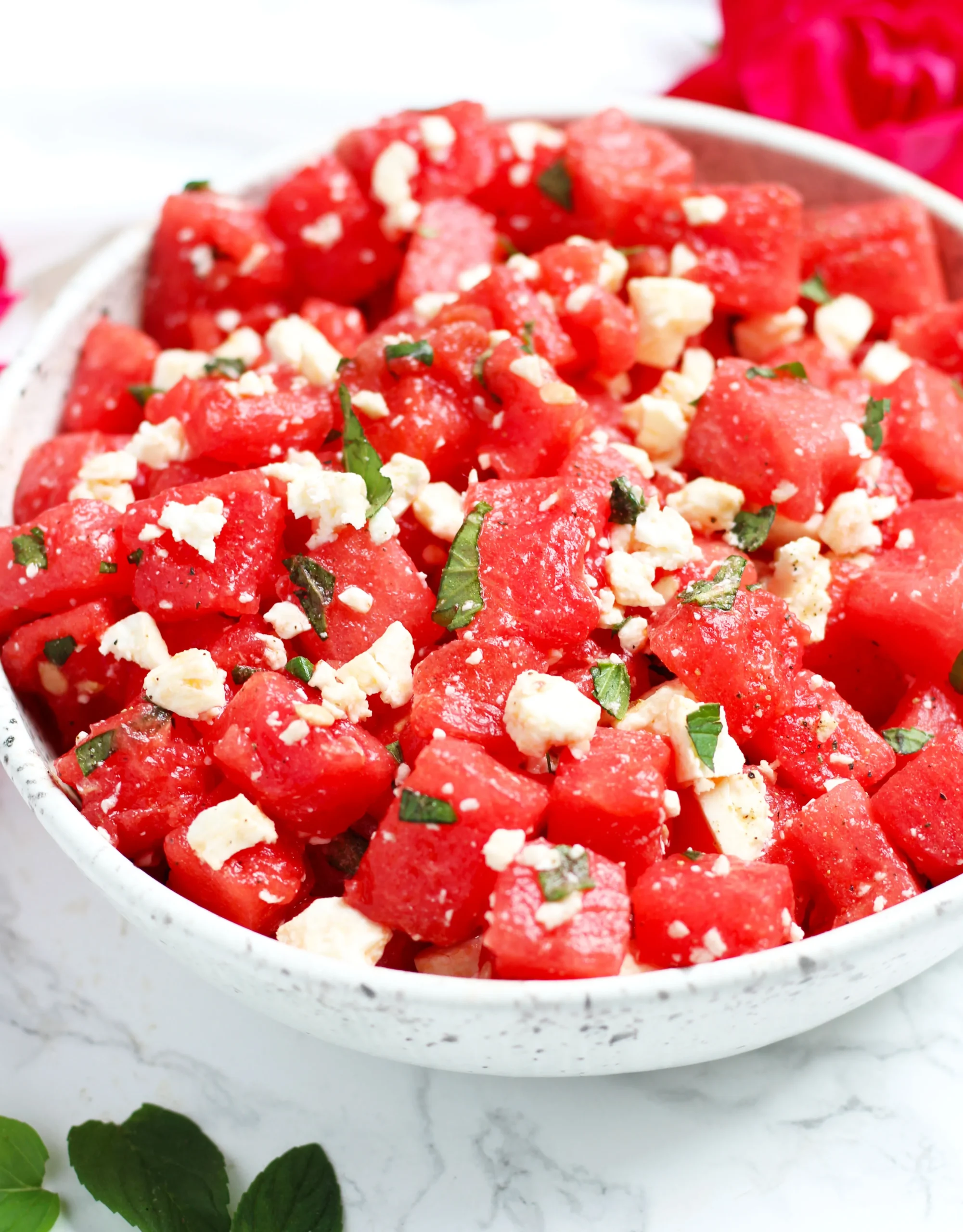 Watermelon Salad with Feta and Mint
