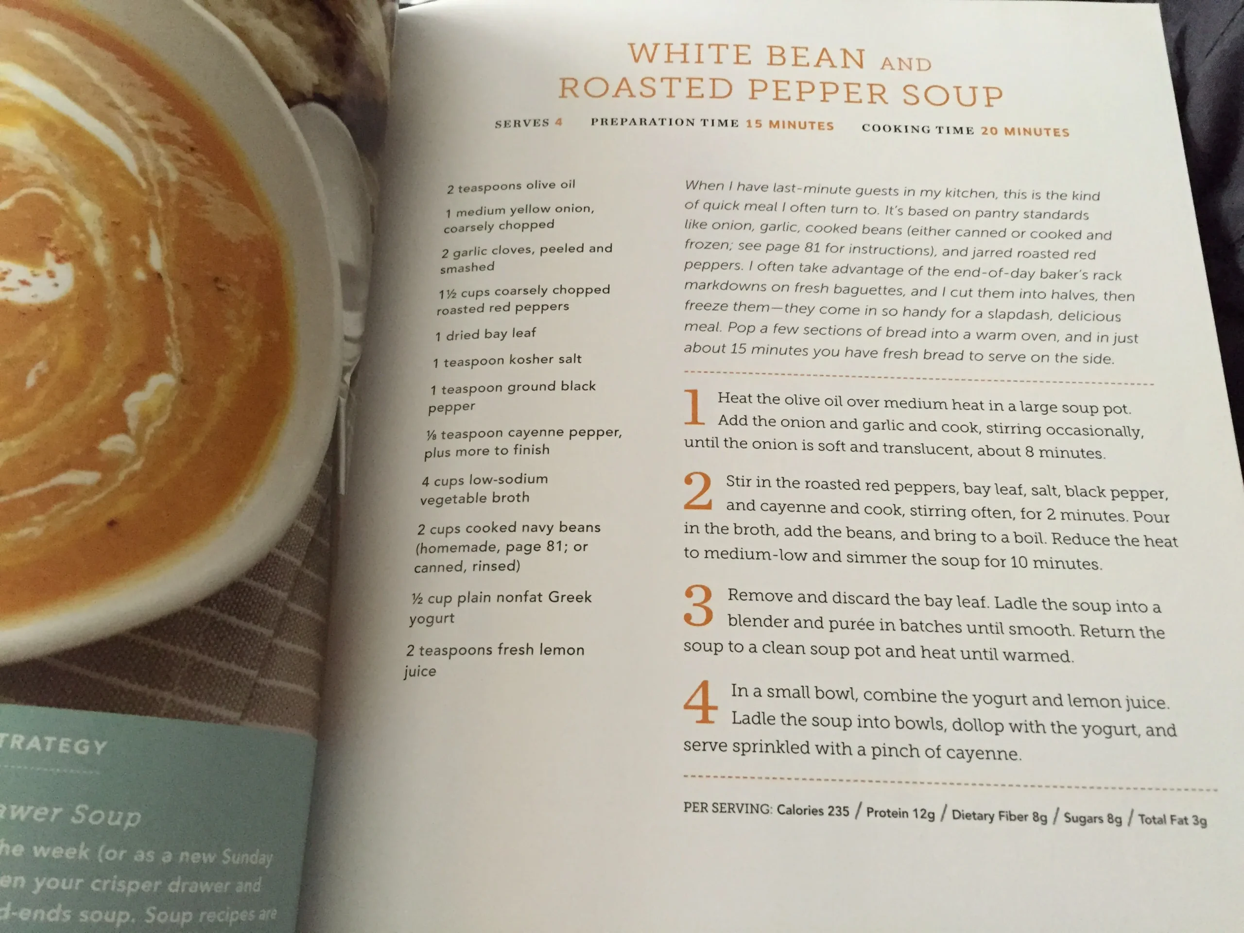 White Bean and Roasted Pepper Soup