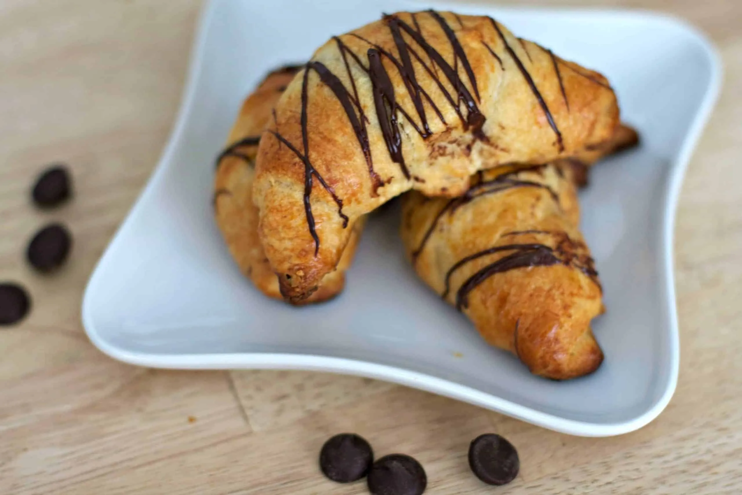 White Chocolate Almond Crescent Rolls