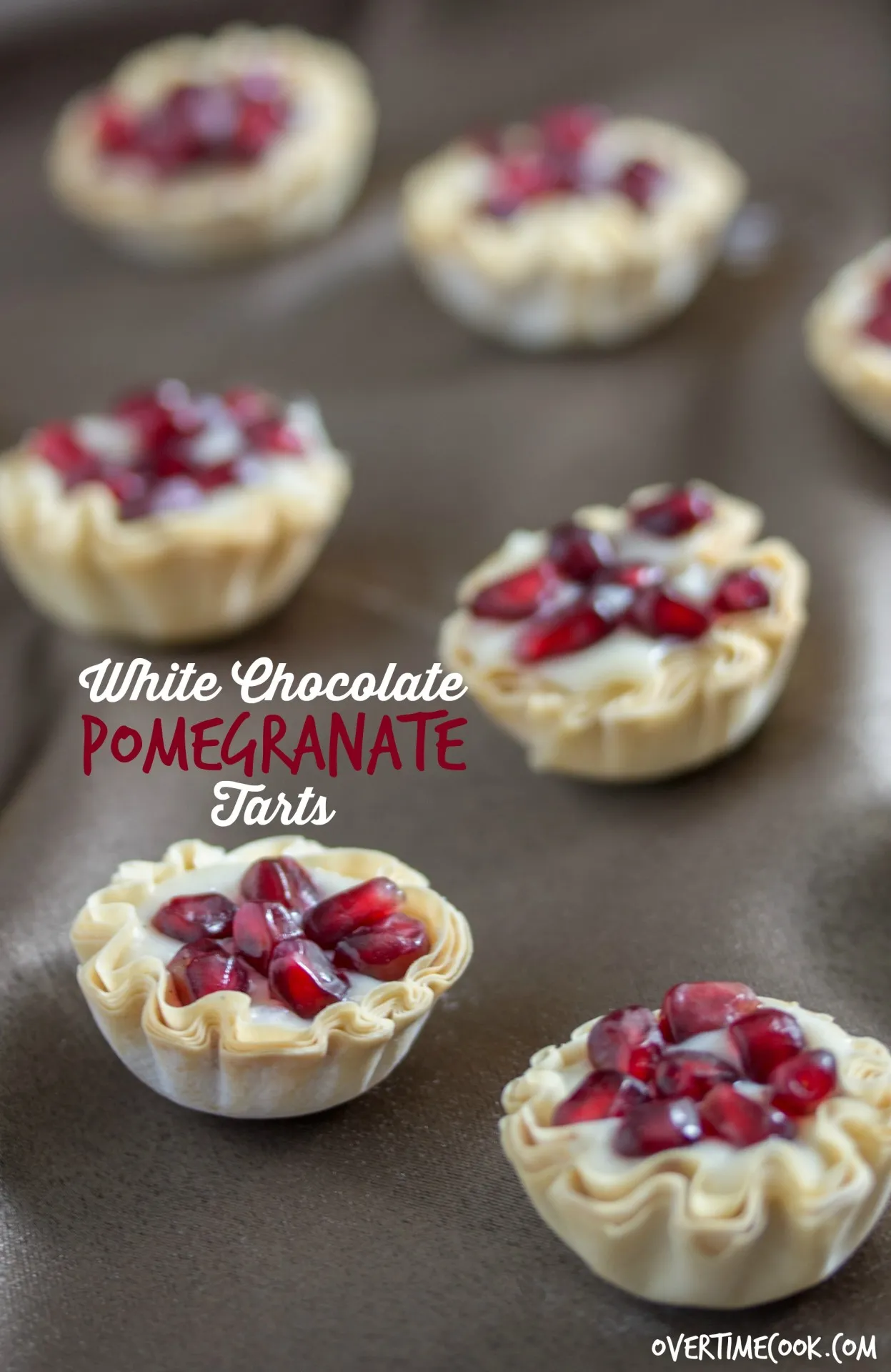 White Chocolate Pomegranate Tart
