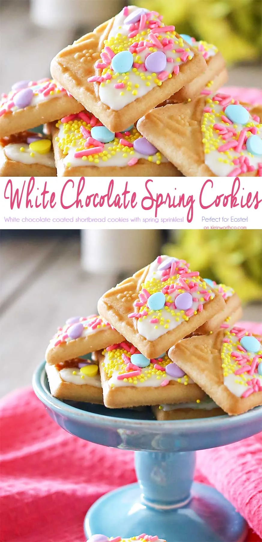 White Chocolate Spring Cookies
