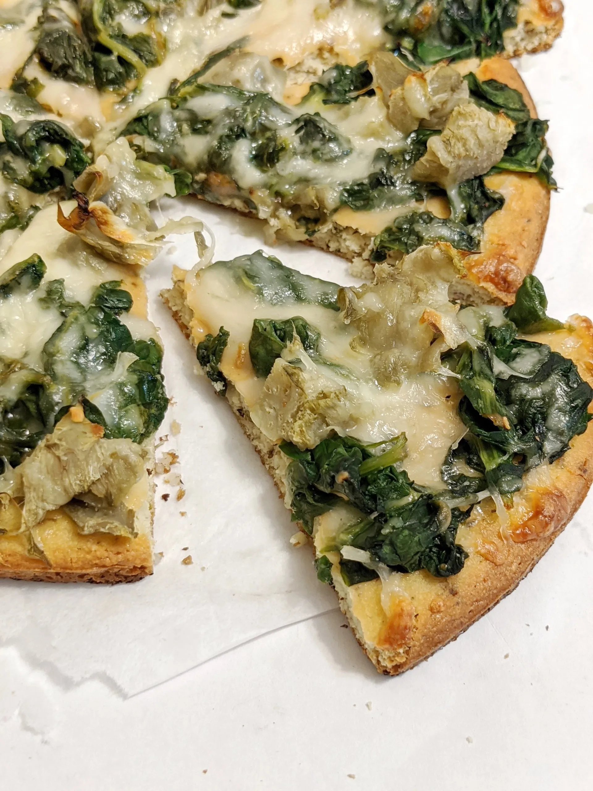 White Pizza with Artichokes