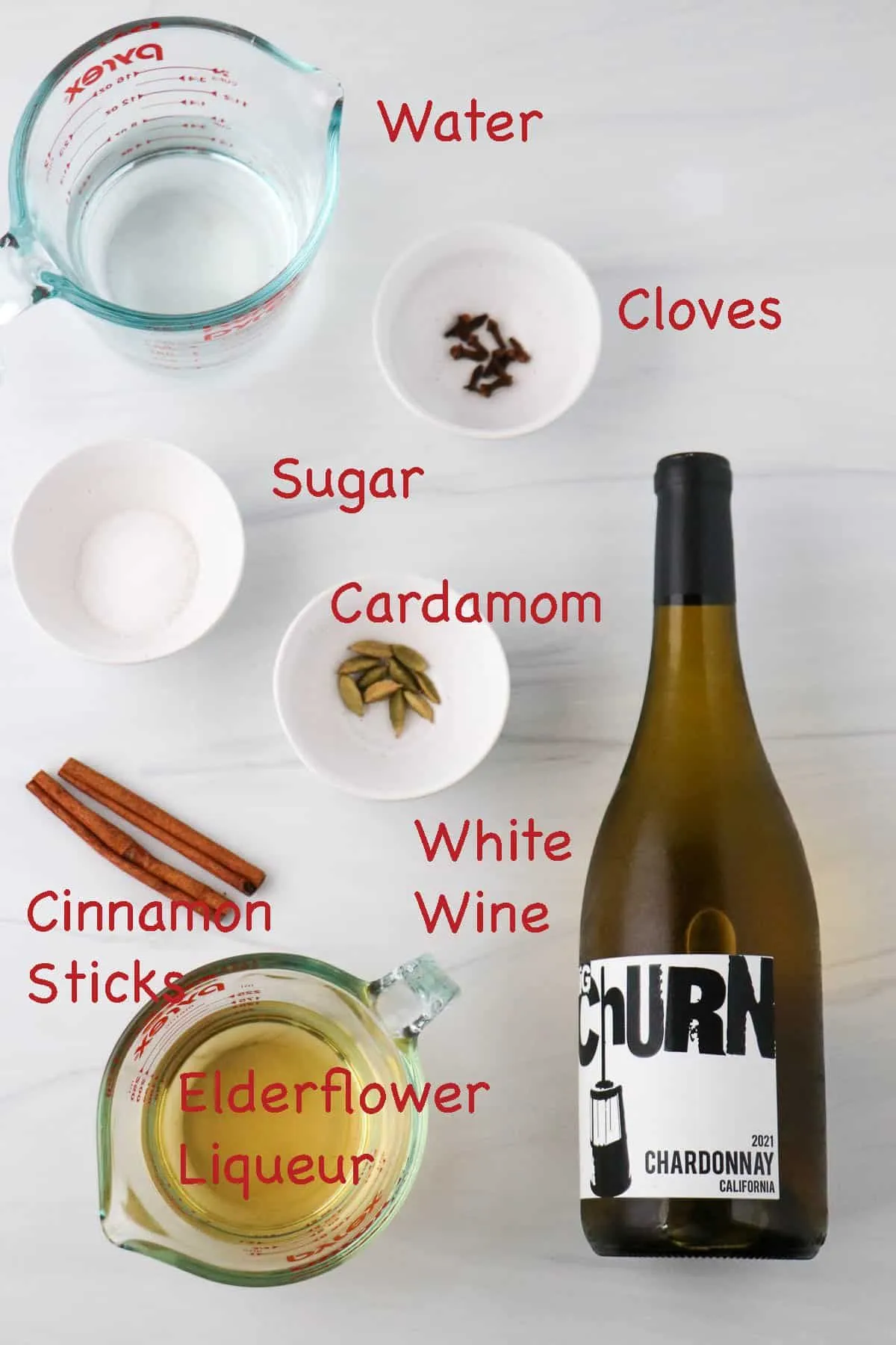 White Swedish Glogg with Elderflower Liqueur Mulled White Wine