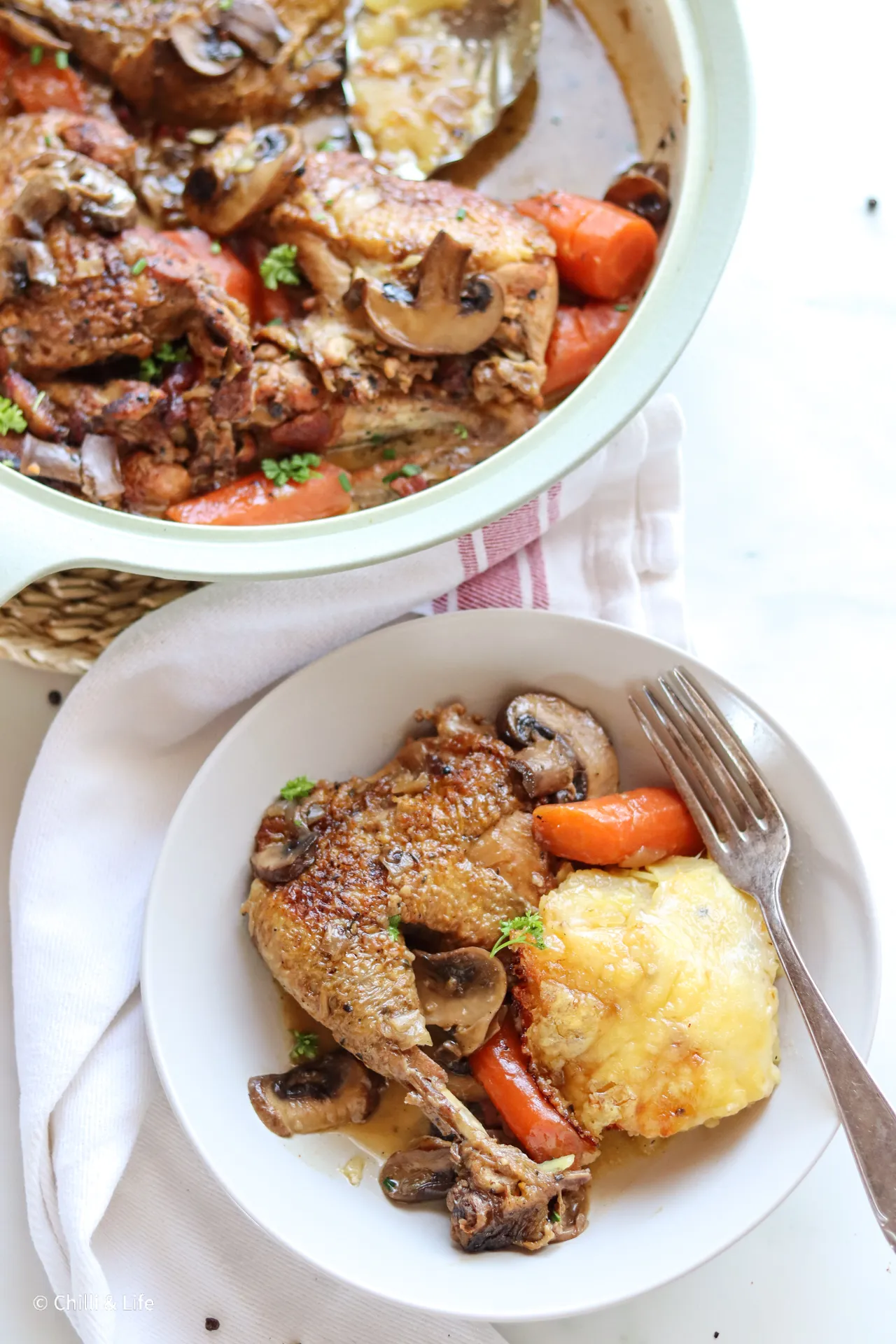 White Wine Coq au Vin