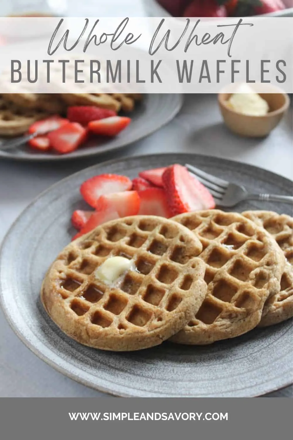 Whole Wheat Buttermilk Waffles