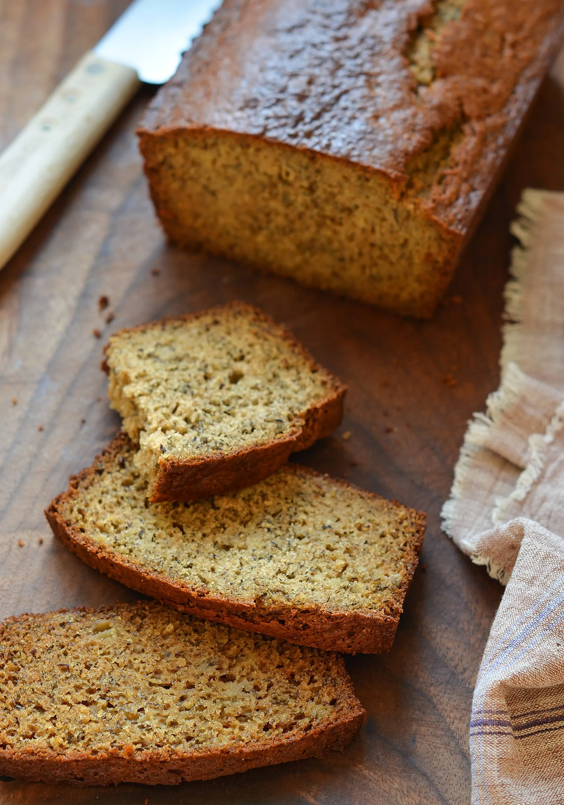Whole Wheat Roasted Banana Bread