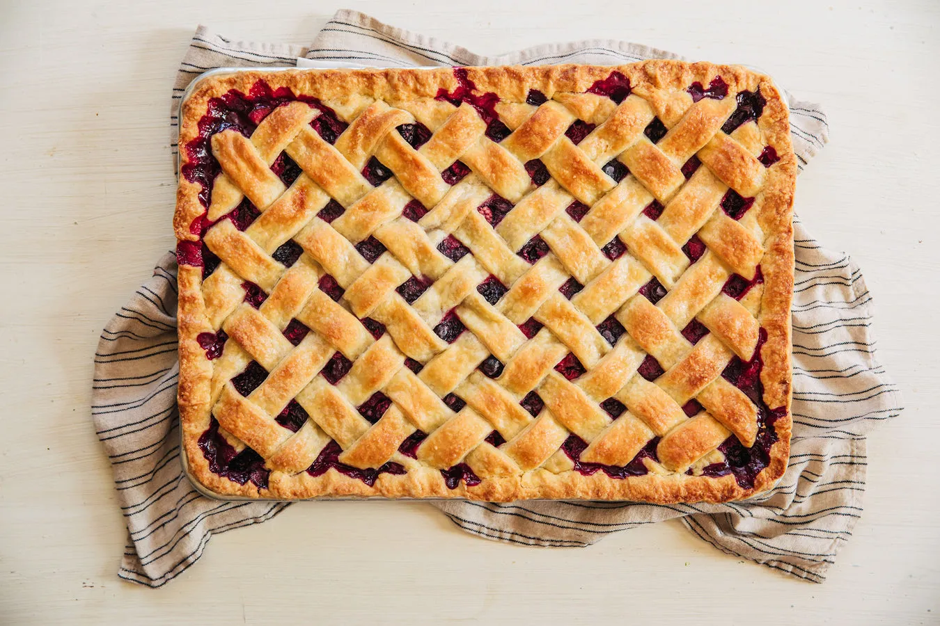 Wild Blackberry Pie with Honeyed Crème Fraîche