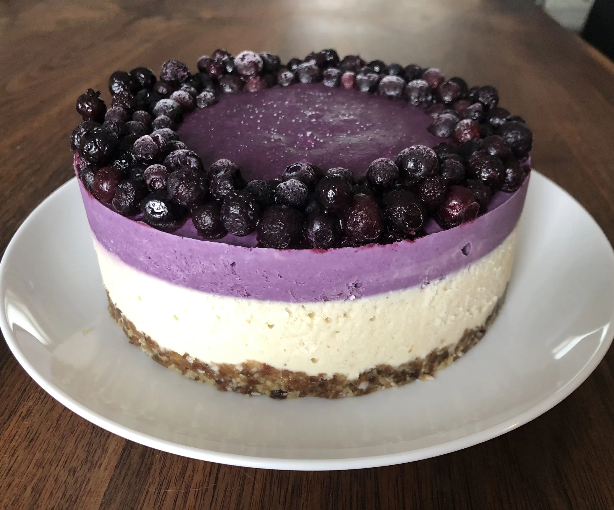 Wild Blueberry Slab Cheesecake