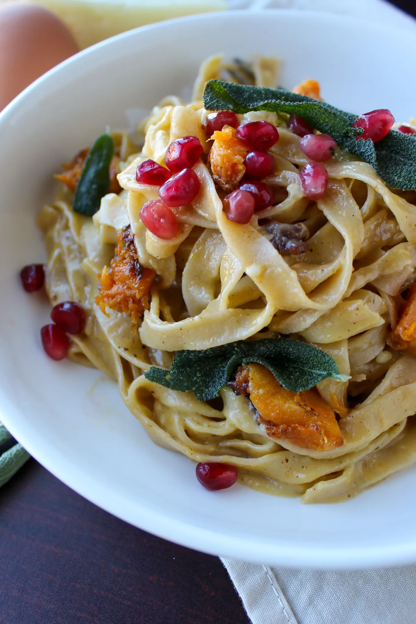 Winter Squash Carbonara Pasta